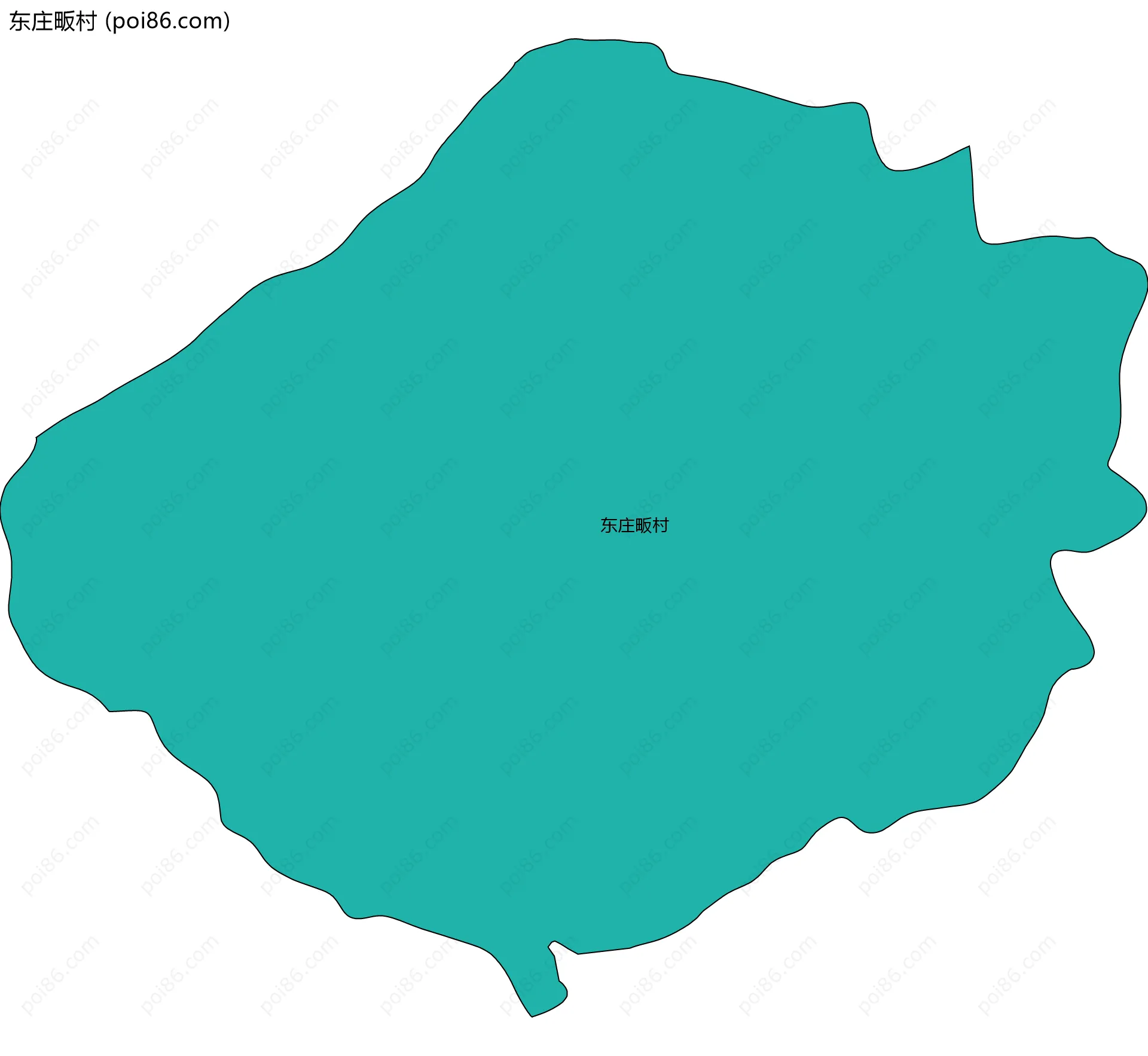 东庄畈村边界地图