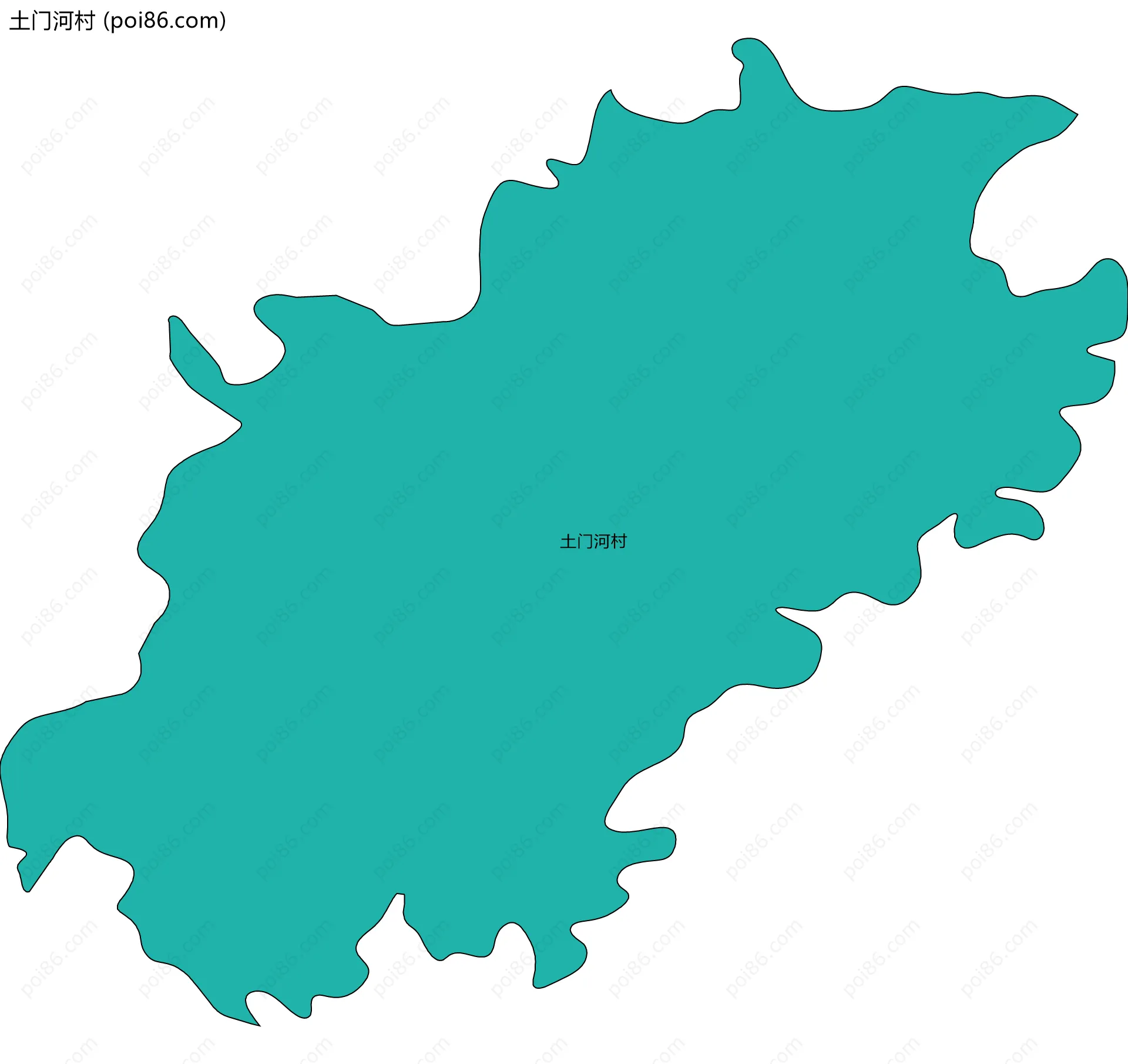 土门河村边界地图