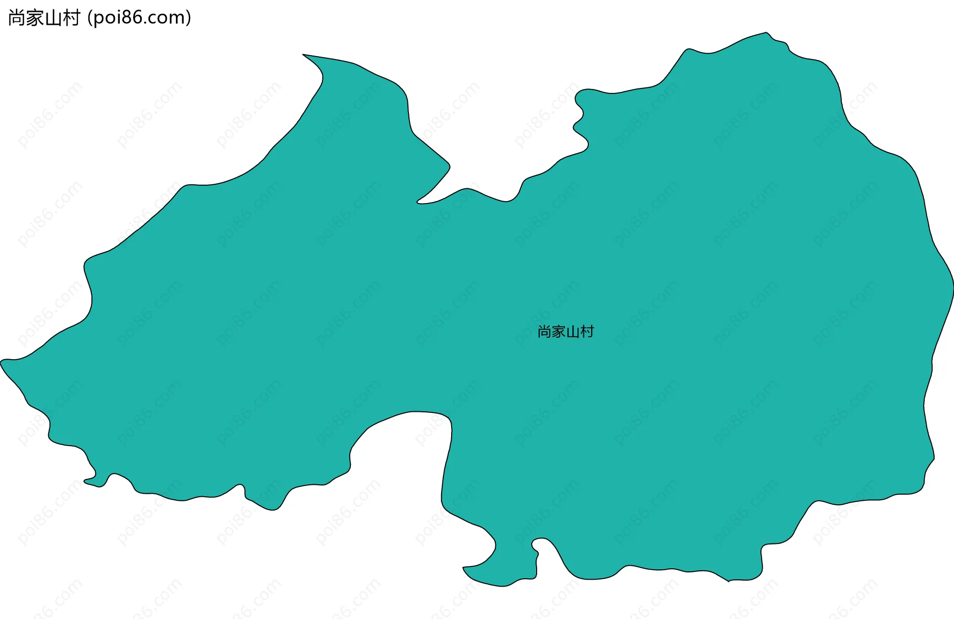 尚家山村边界地图