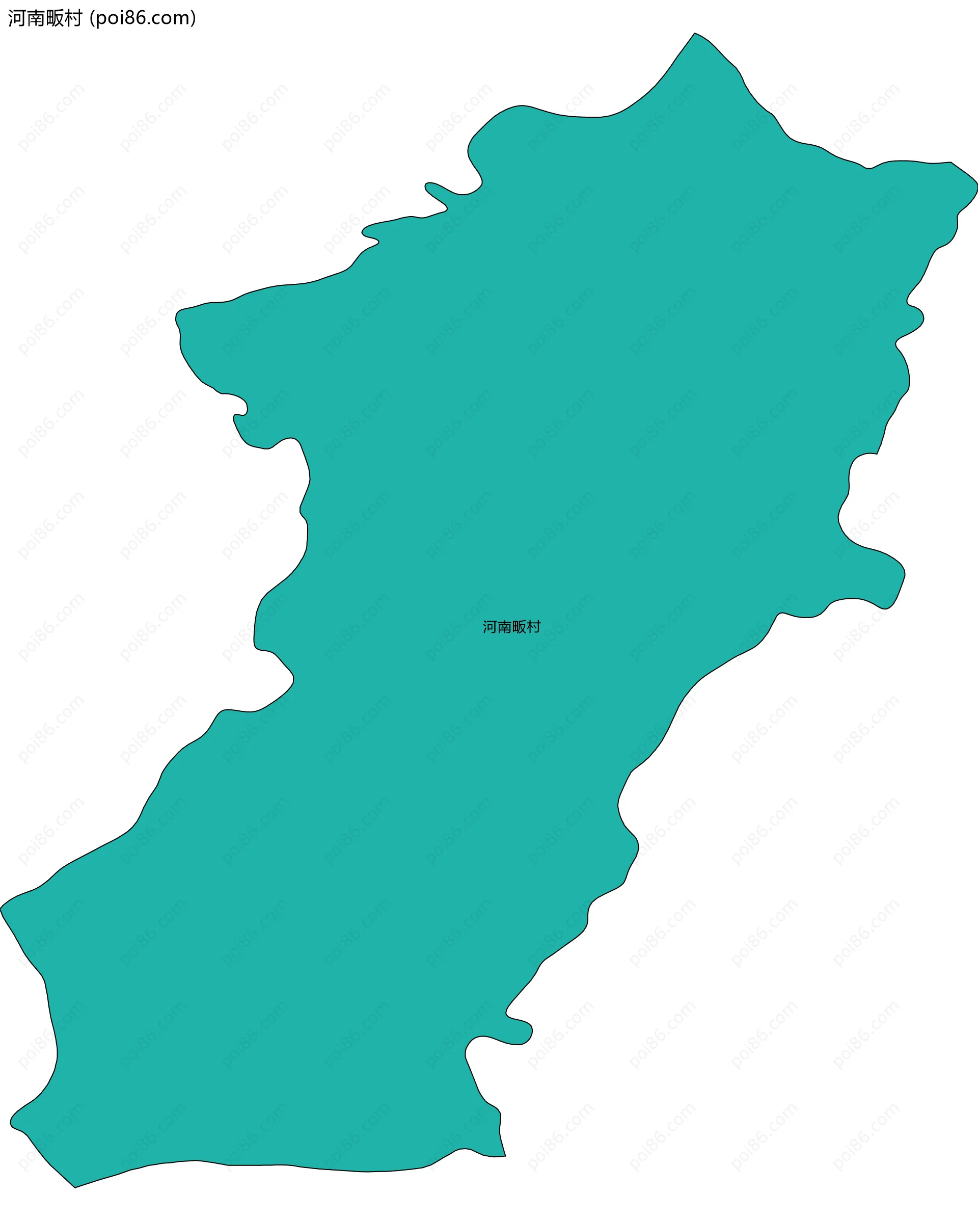 河南畈村边界地图