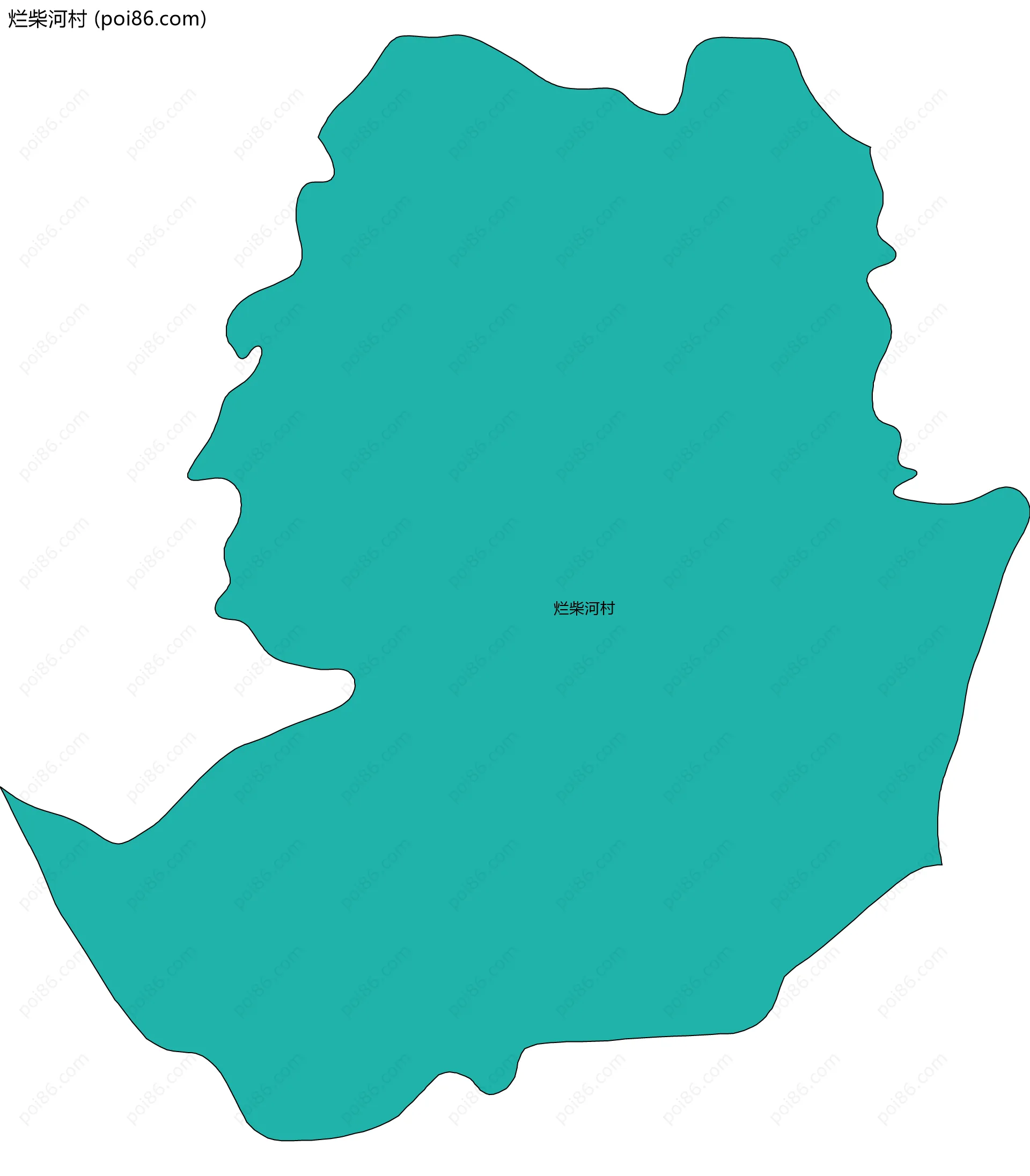 烂柴河村边界地图