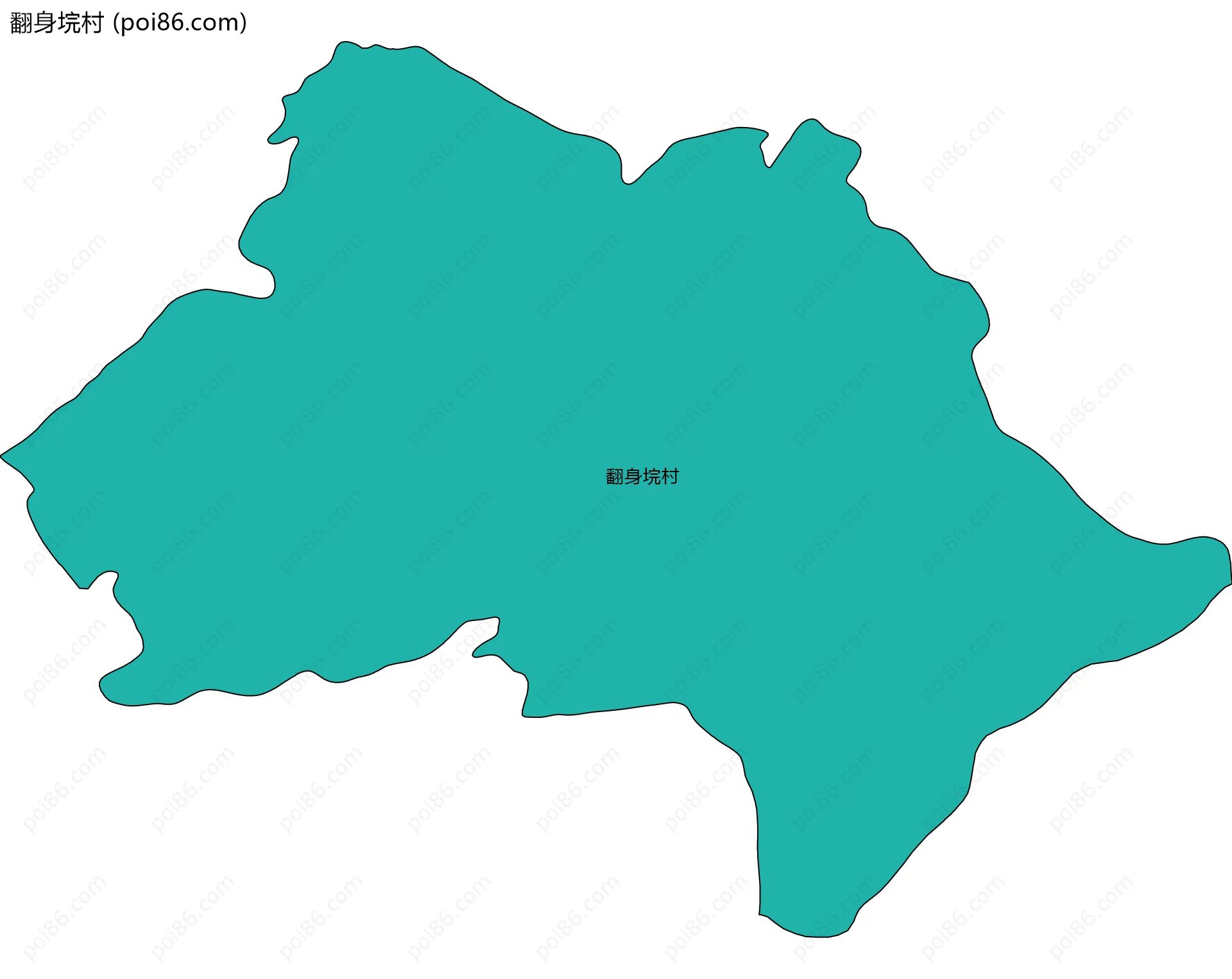 翻身垸村边界地图