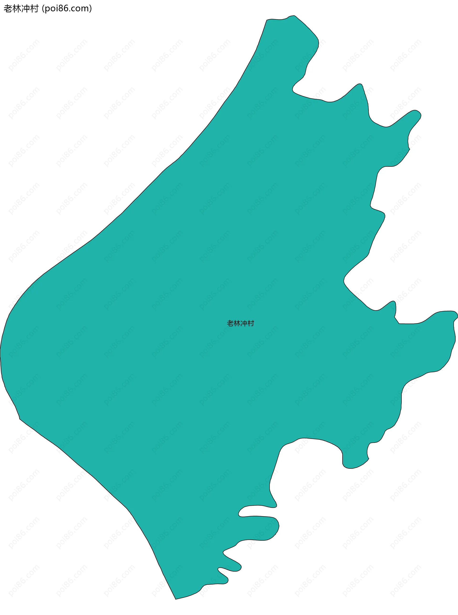 老林冲村边界地图