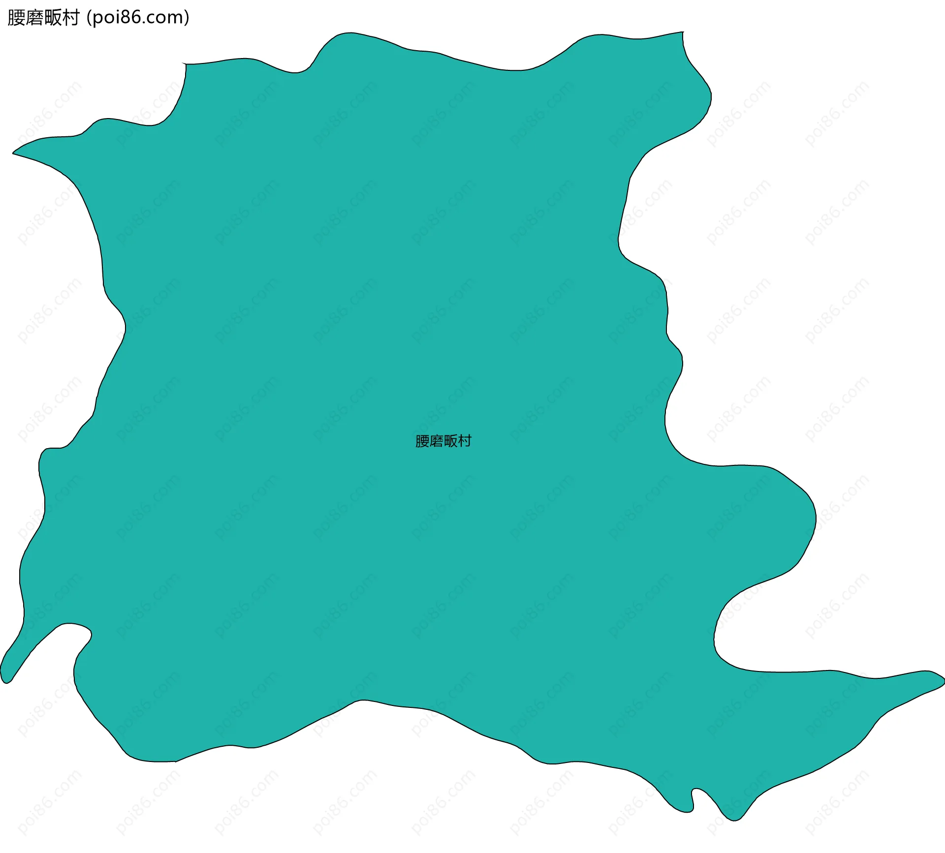 腰磨畈村边界地图