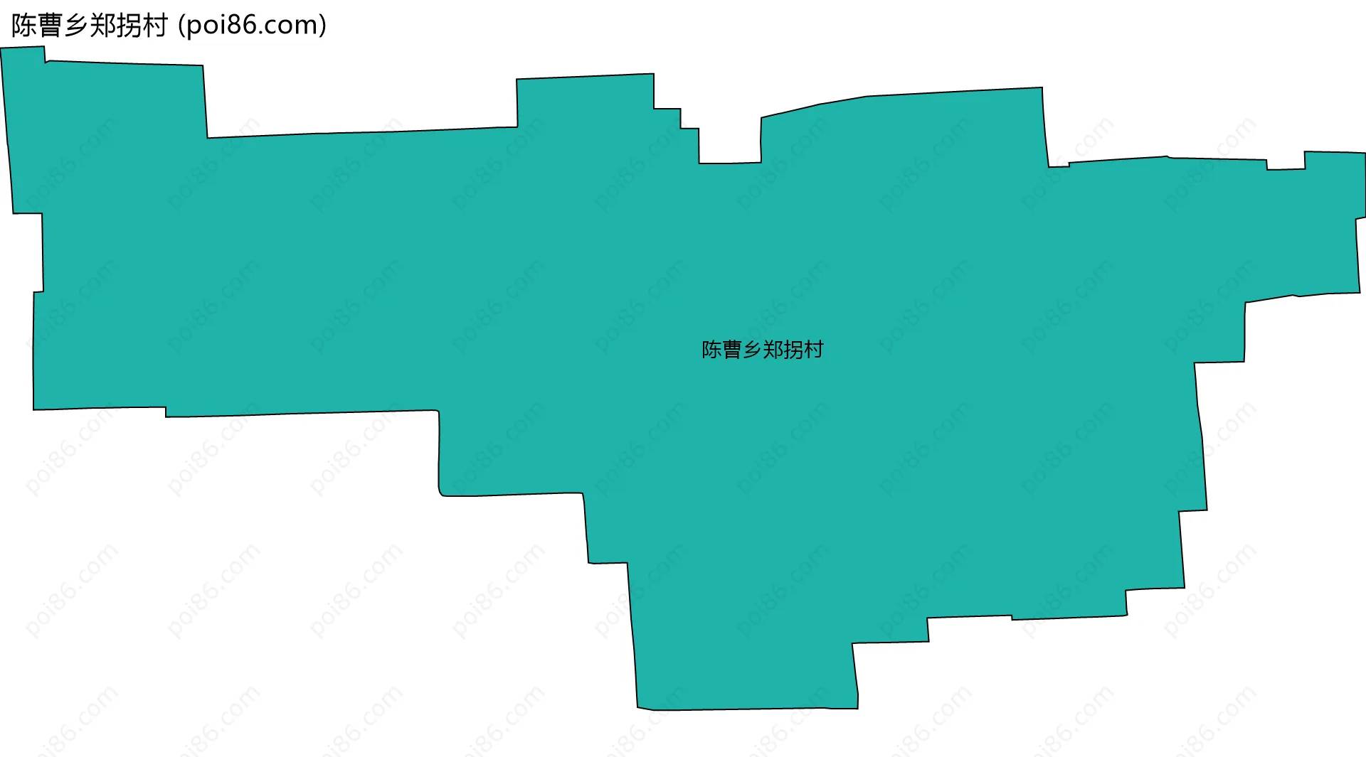 陈曹乡郑拐村边界地图
