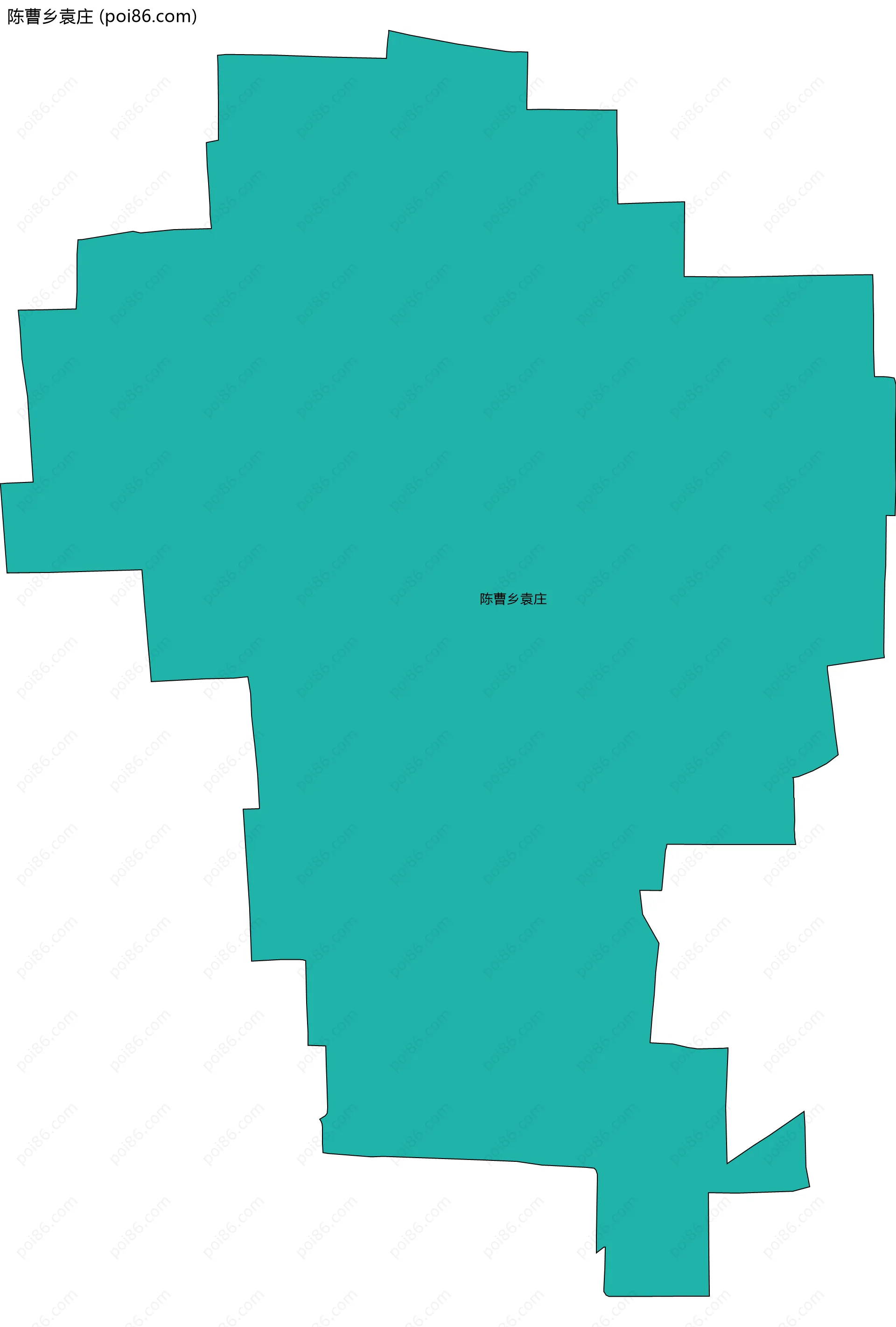 陈曹乡袁庄边界地图