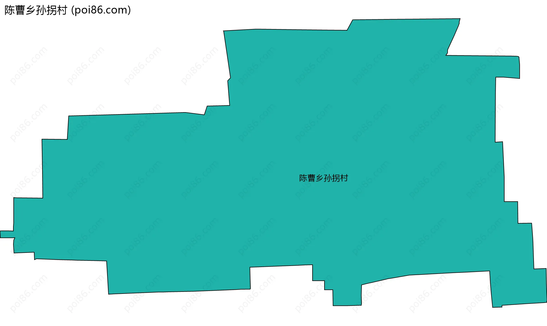 陈曹乡孙拐村边界地图