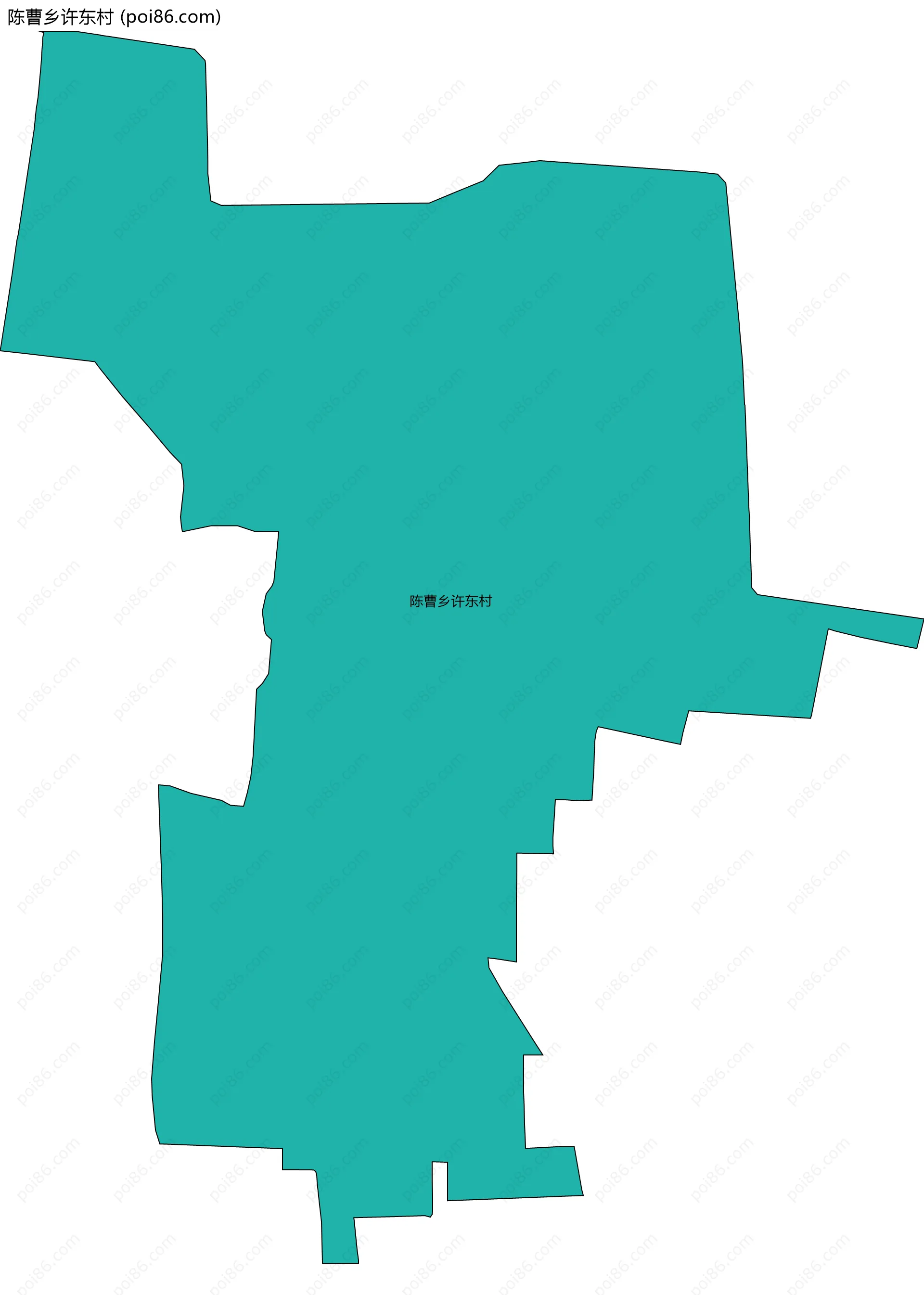 陈曹乡许东村边界地图