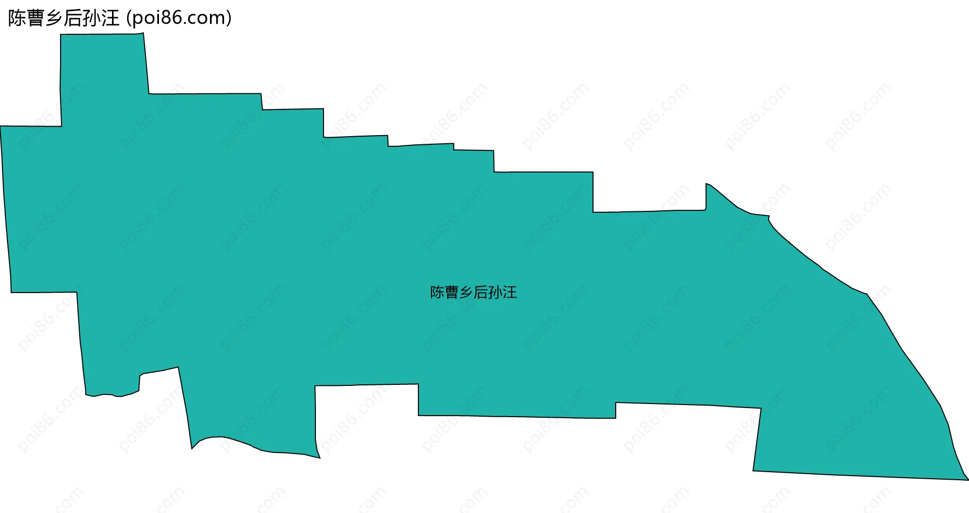 陈曹乡后孙汪边界地图