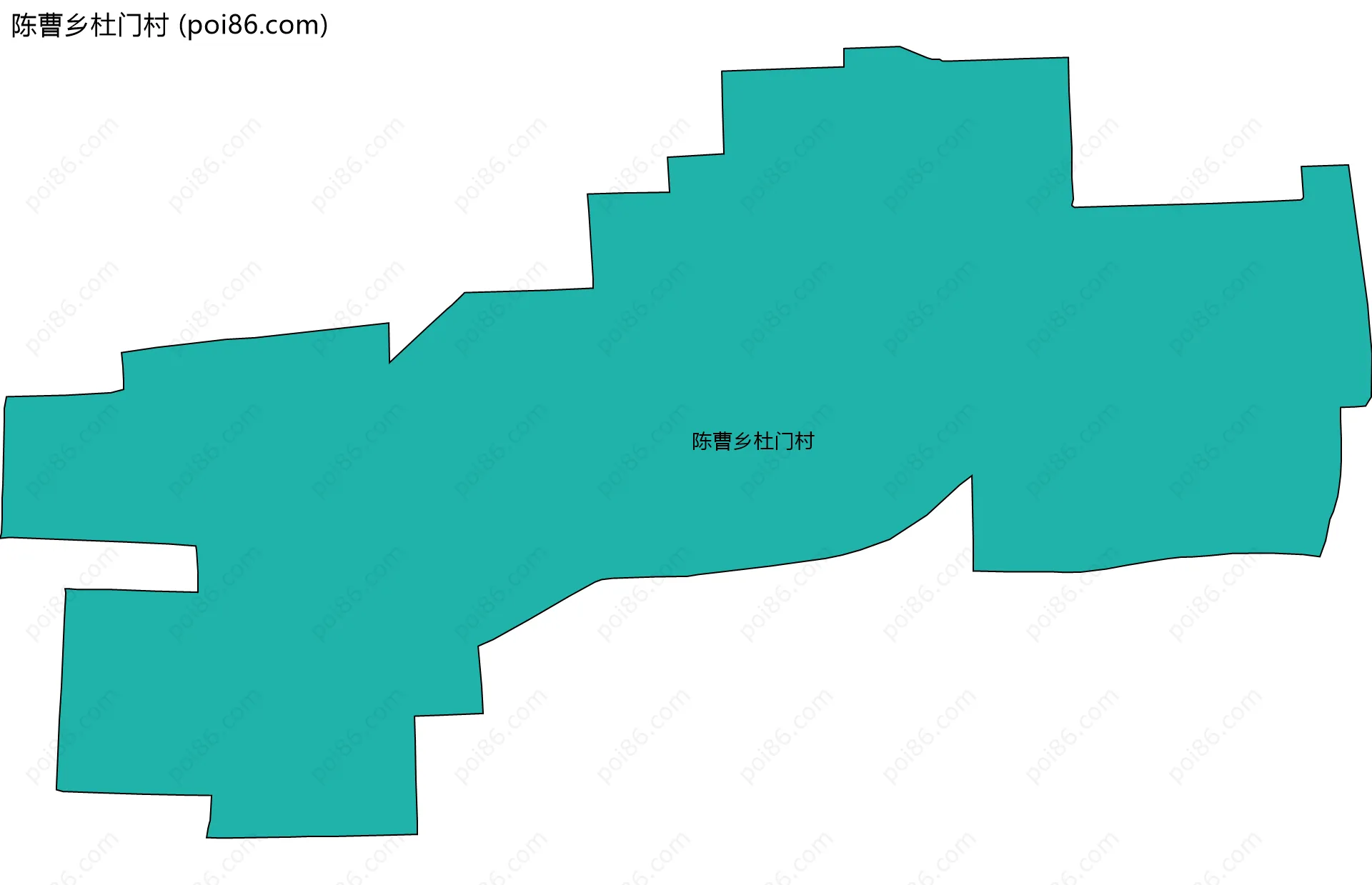 陈曹乡杜门村边界地图
