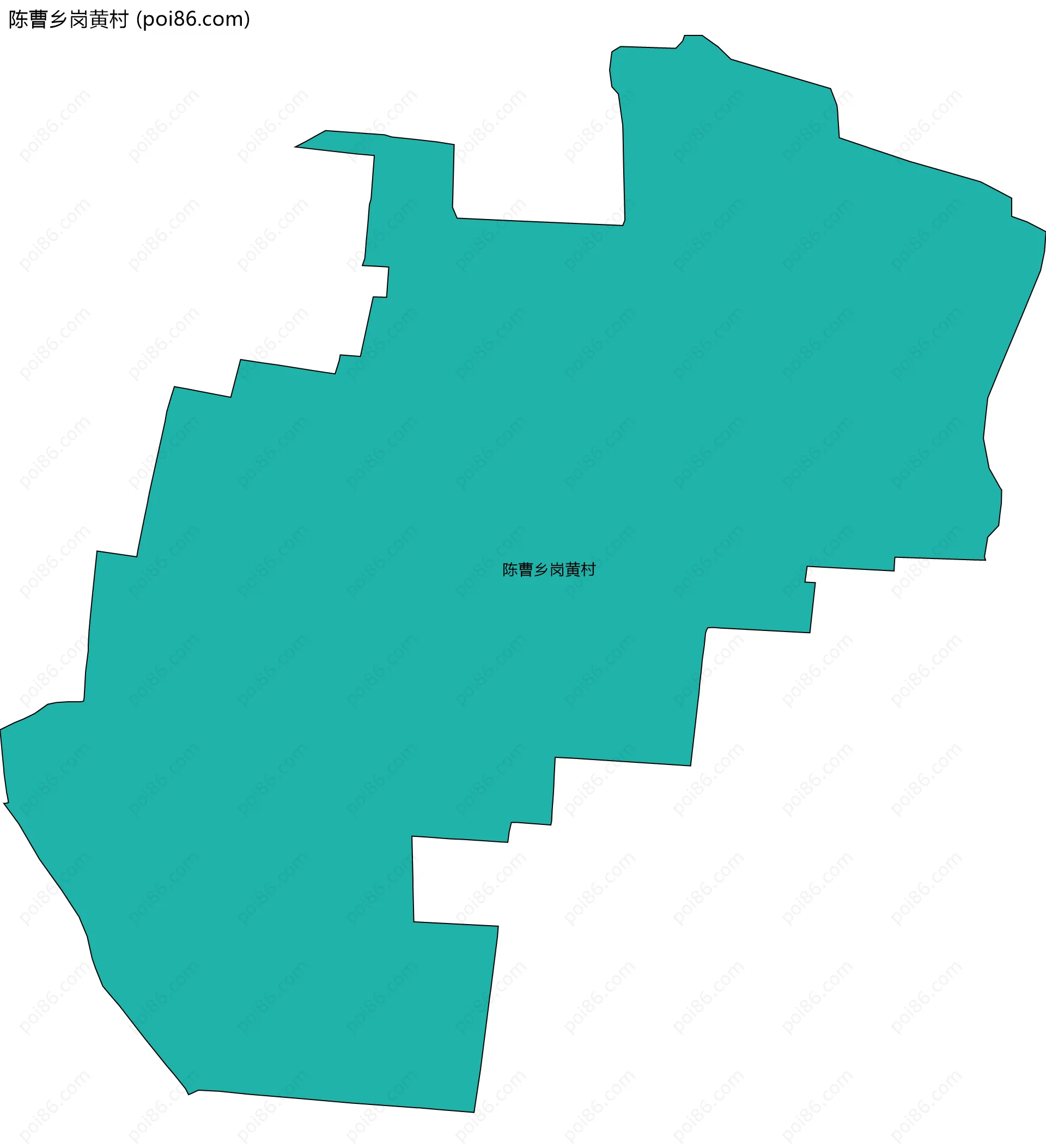 陈曹乡岗黄村边界地图