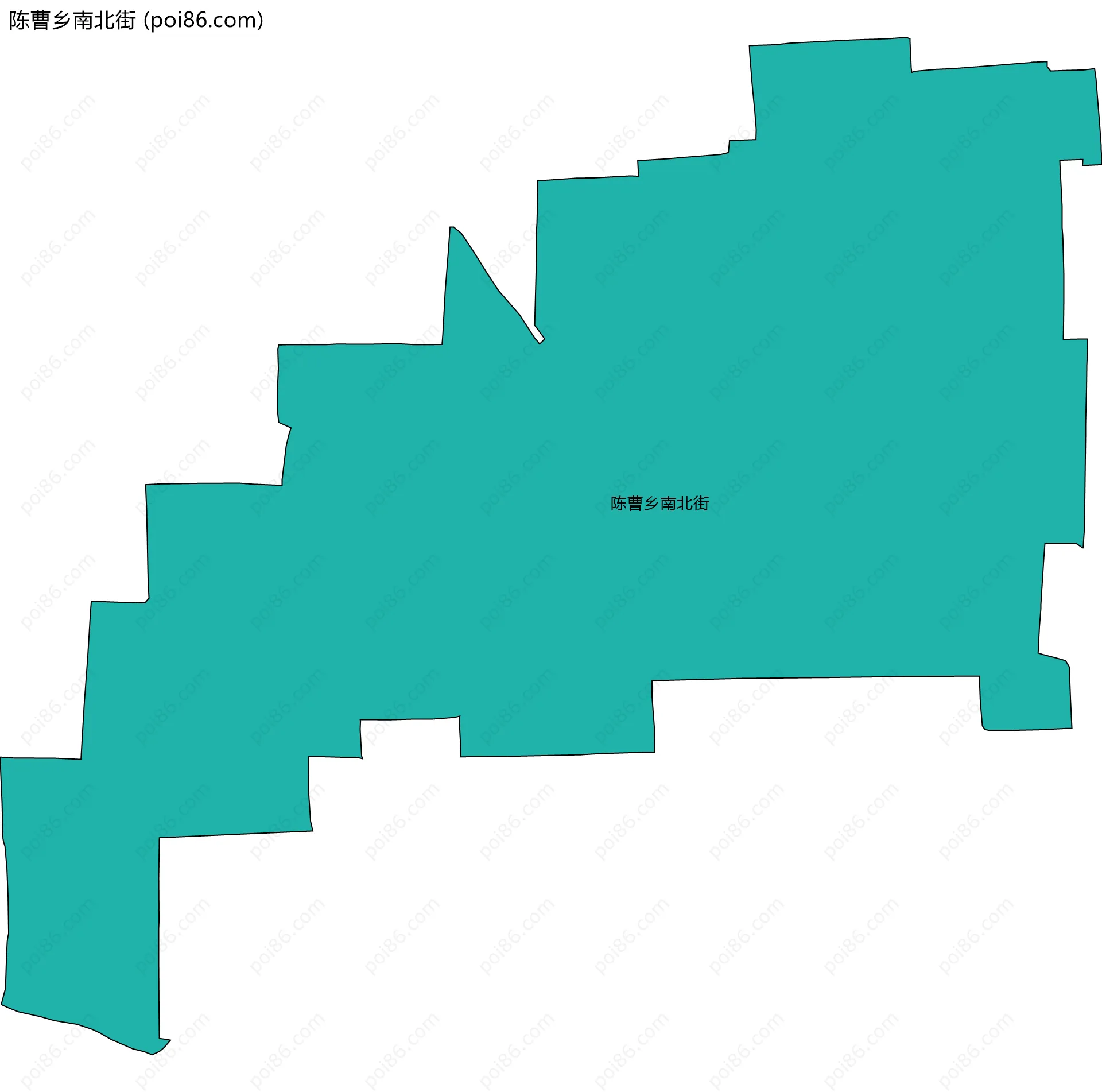 陈曹乡南北街边界地图