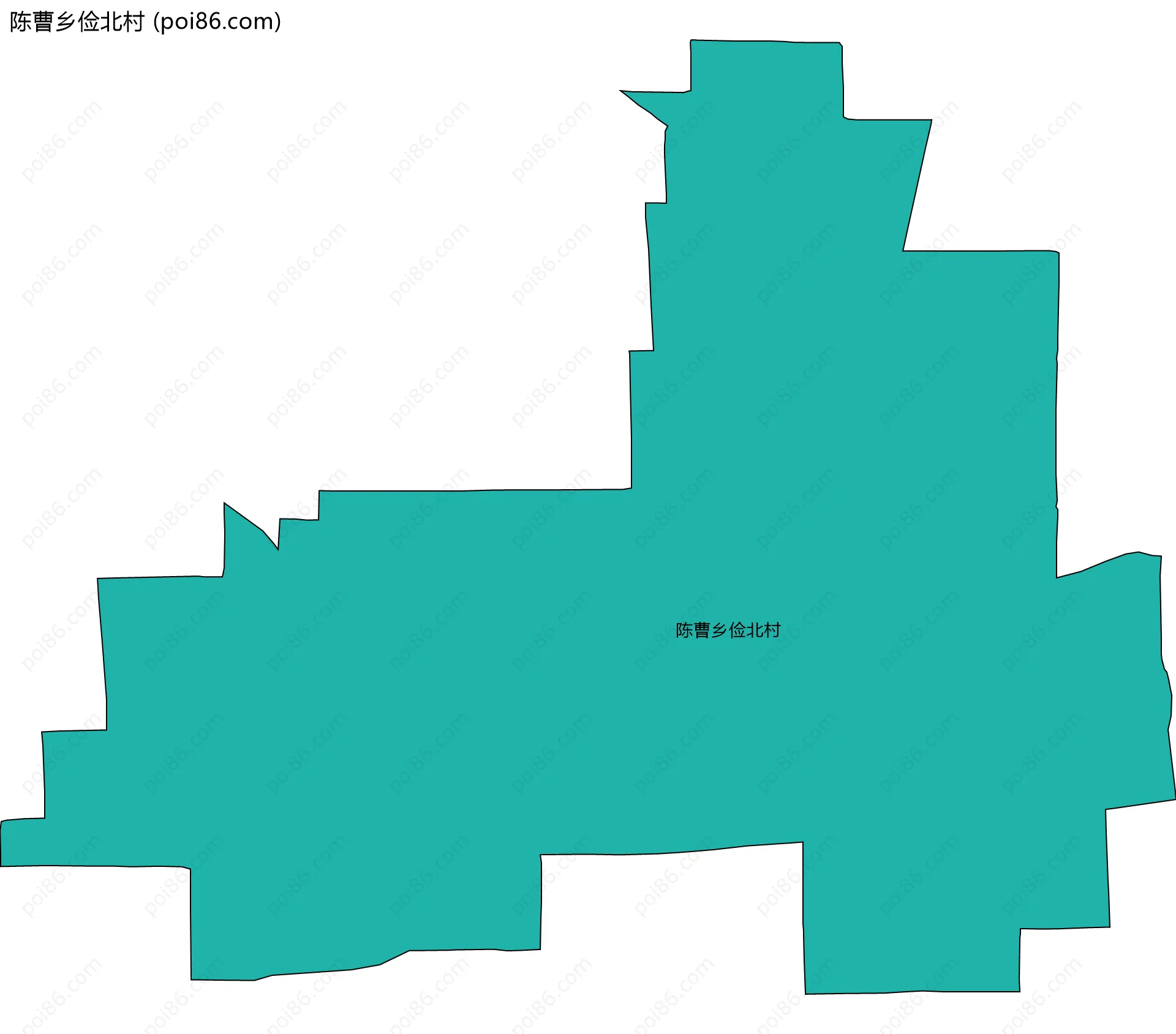 陈曹乡俭北村边界地图