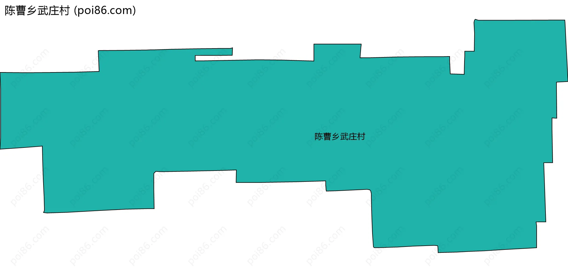 陈曹乡武庄村边界地图