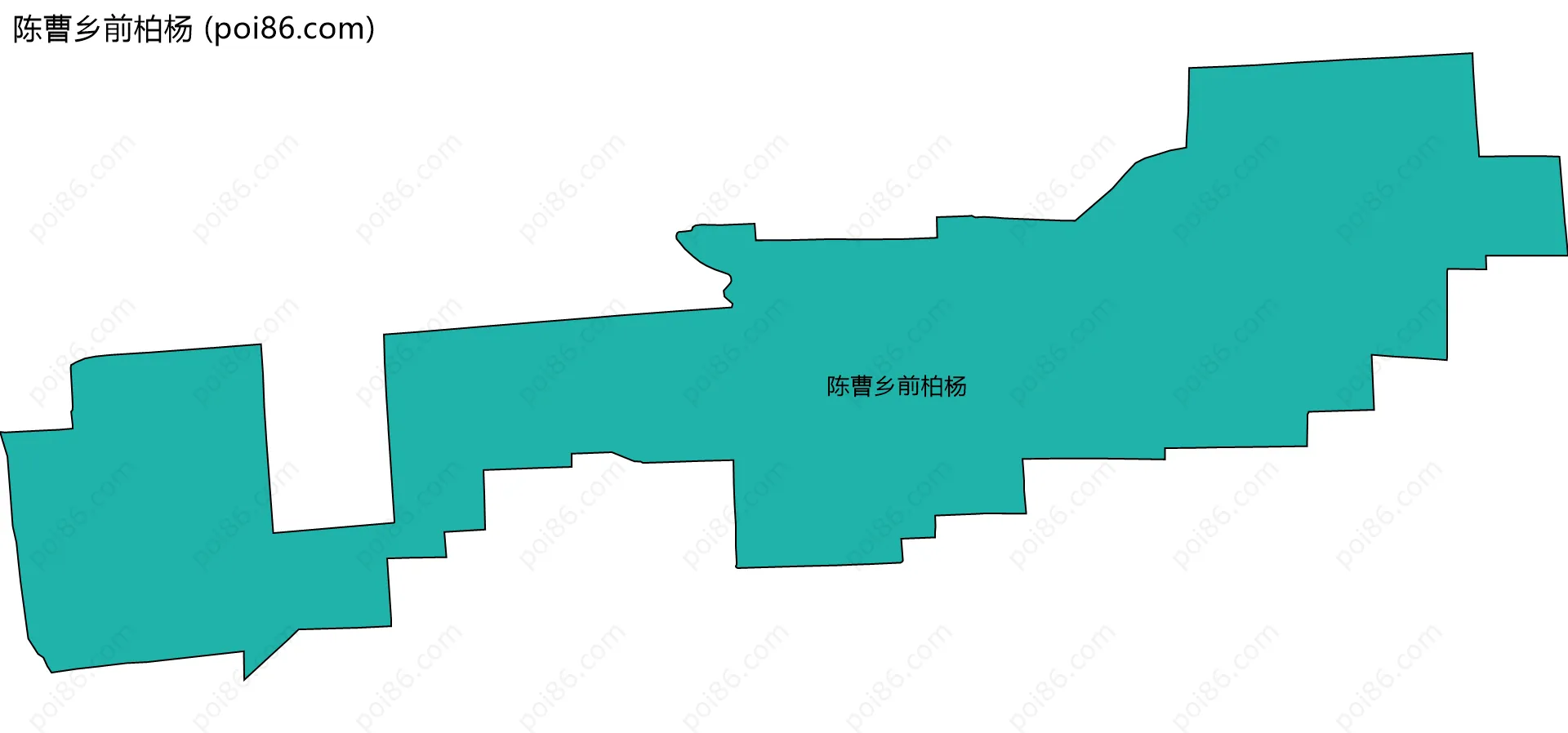 陈曹乡前柏杨边界地图
