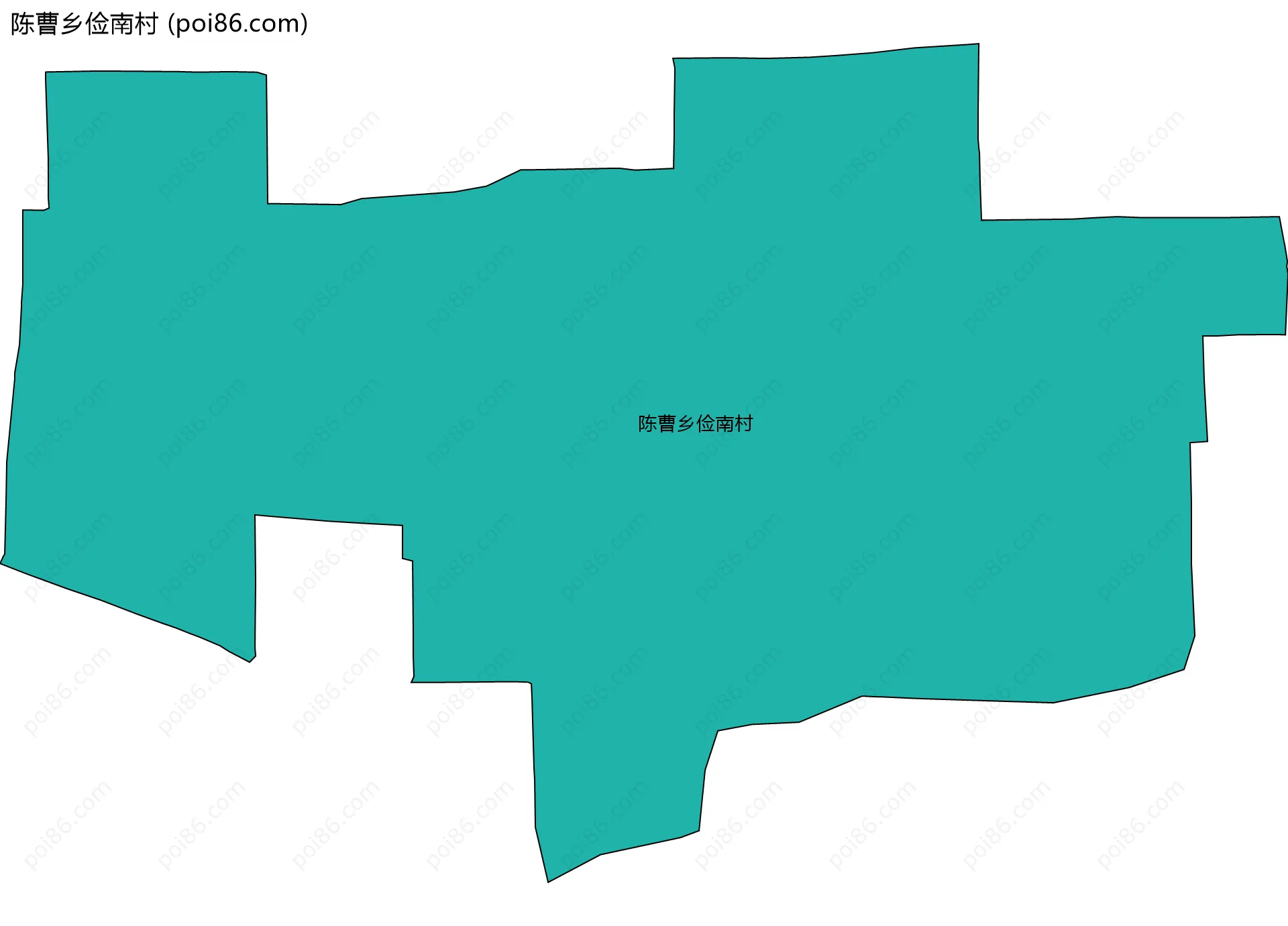 陈曹乡俭南村边界地图