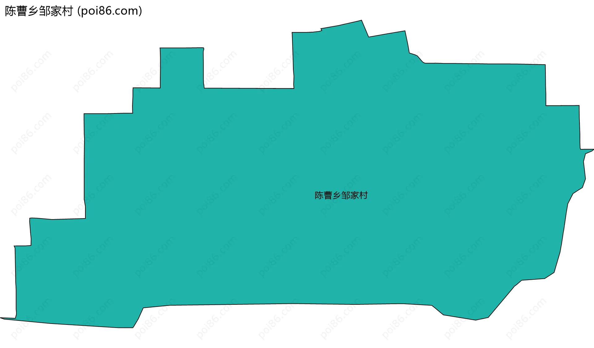 陈曹乡邹家村边界地图