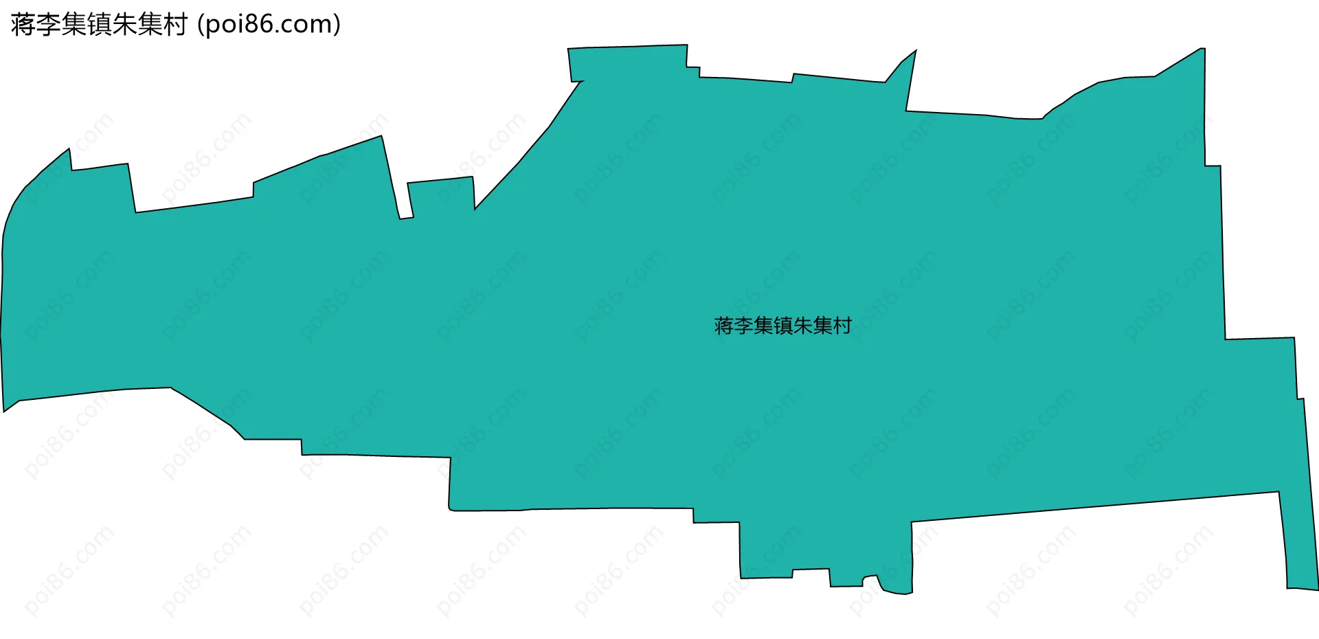 蒋李集镇朱集村边界地图