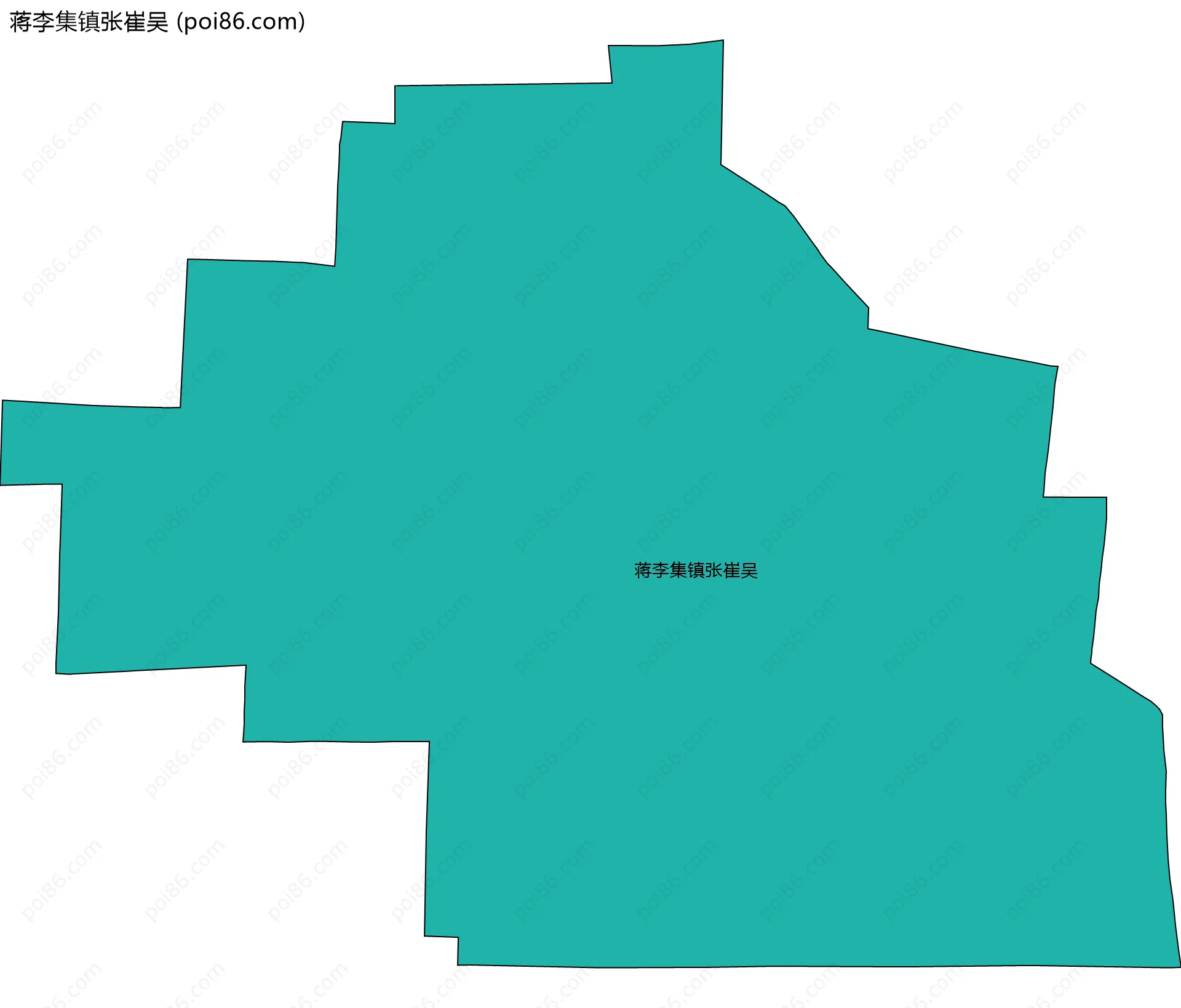 蒋李集镇张崔吴边界地图