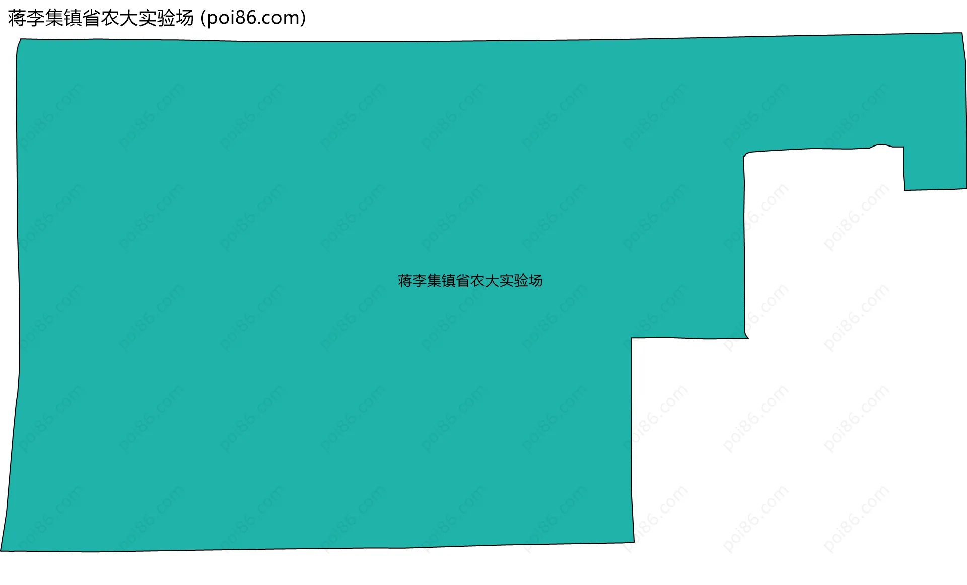 蒋李集镇省农大实验场边界地图