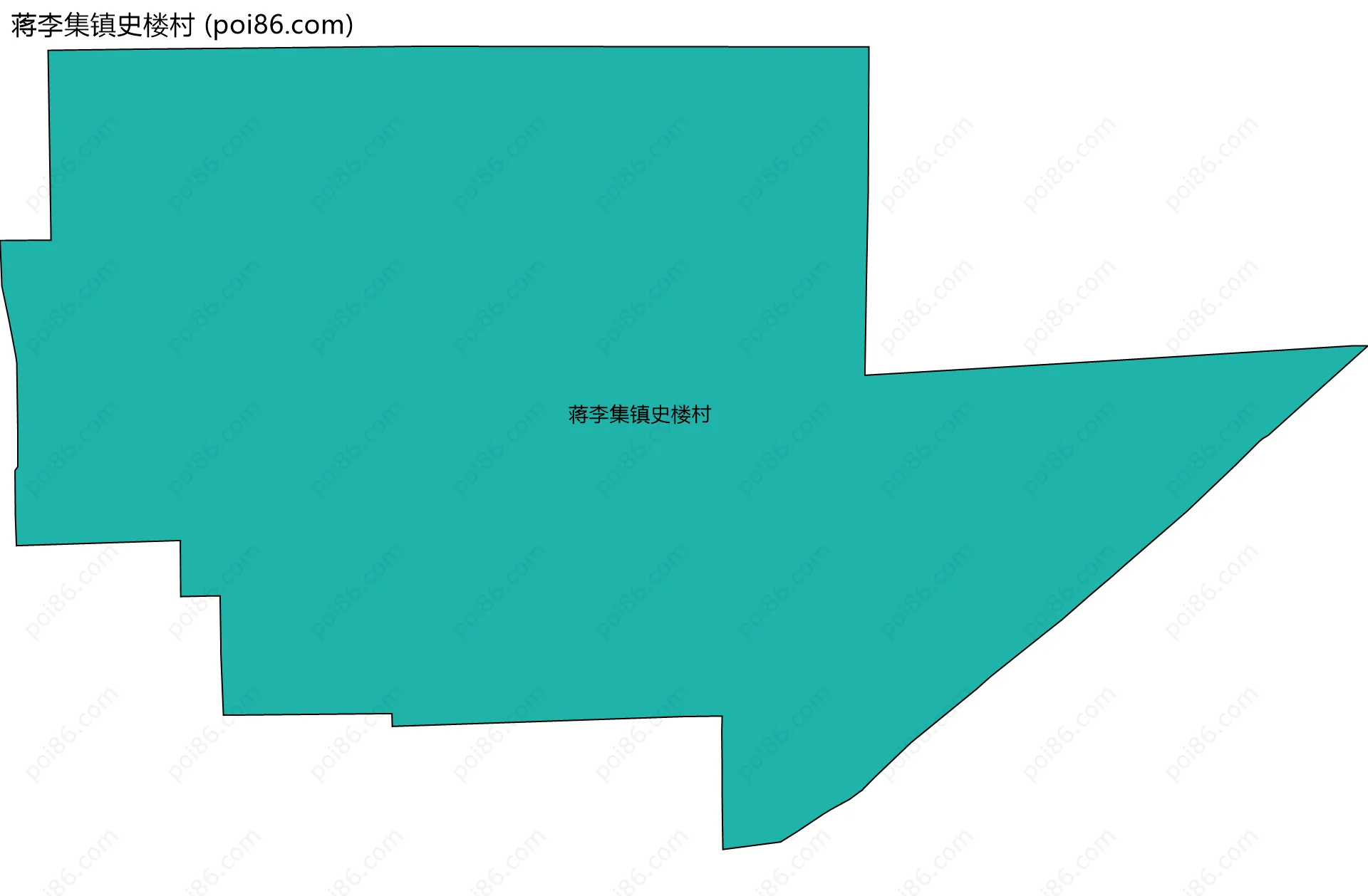 蒋李集镇史楼村边界地图