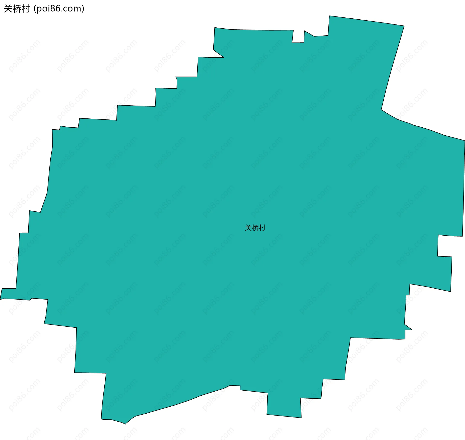 关桥村边界地图