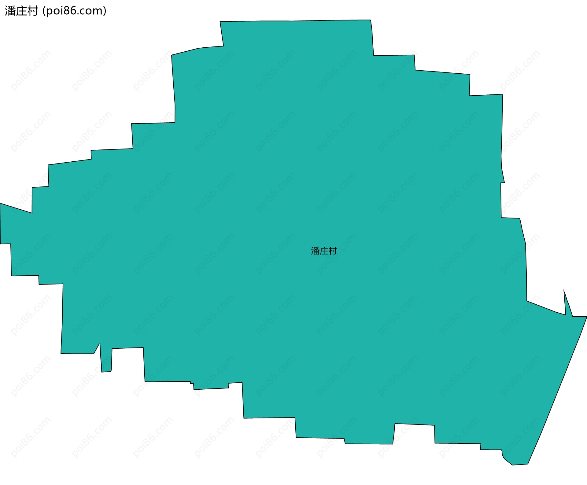 潘庄村边界地图