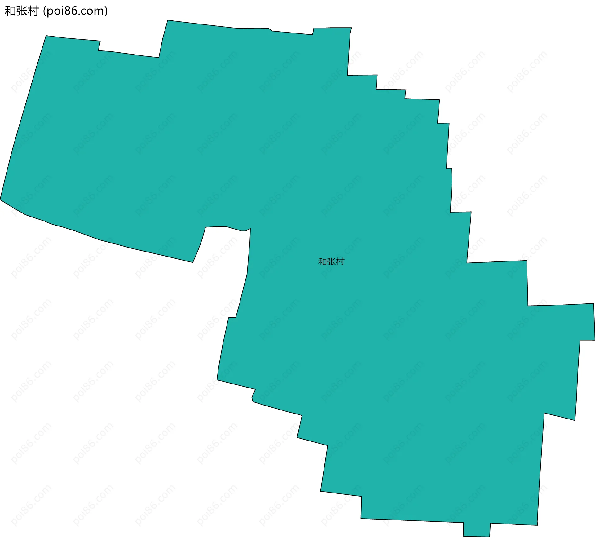 和张村边界地图