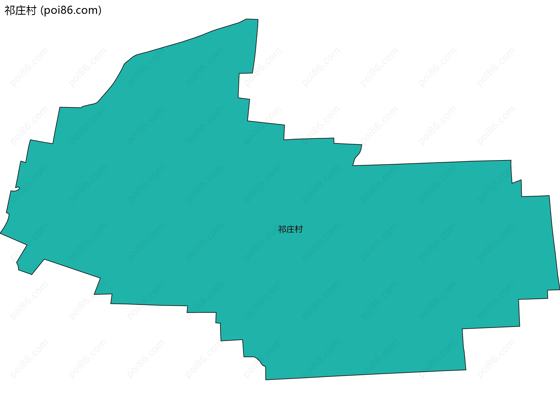 祁庄村边界地图