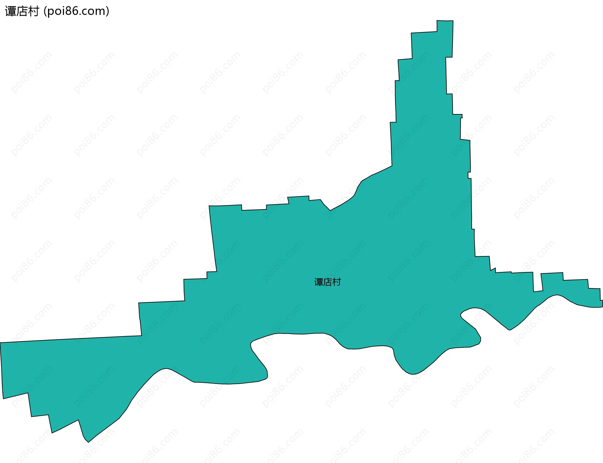 谭店村边界地图