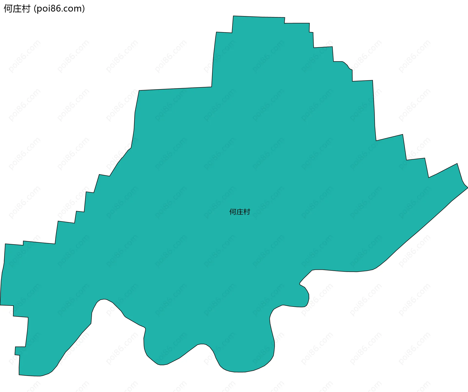 何庄村边界地图
