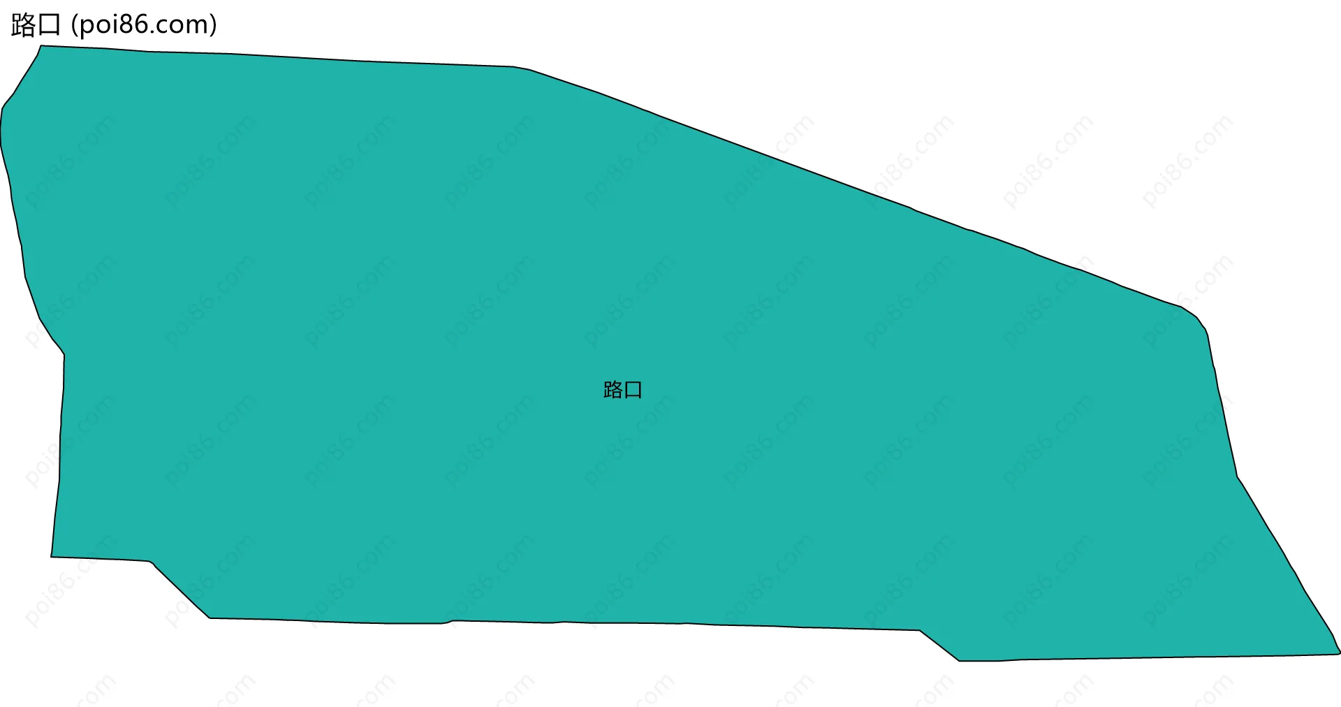 路口边界地图