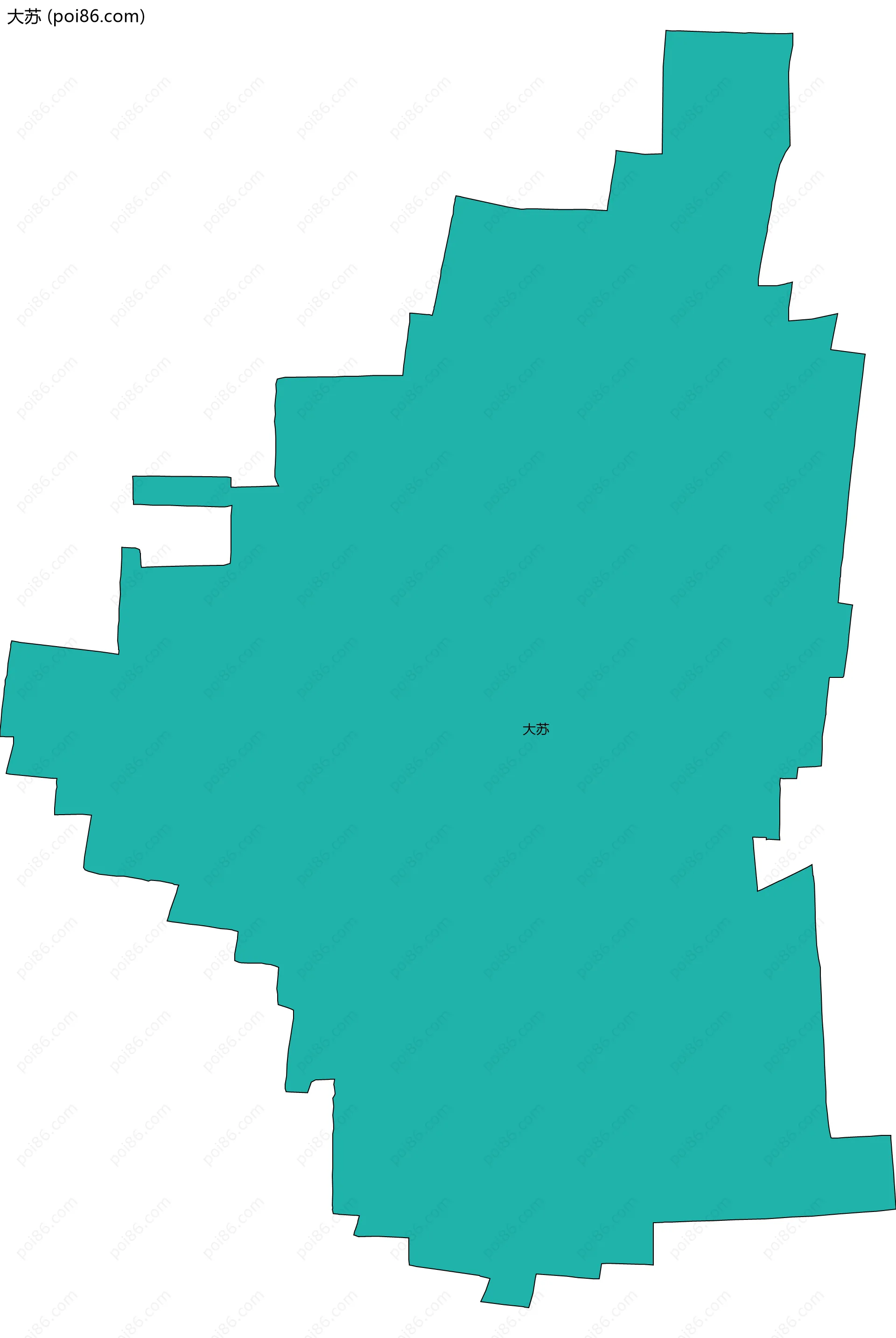 大苏边界地图