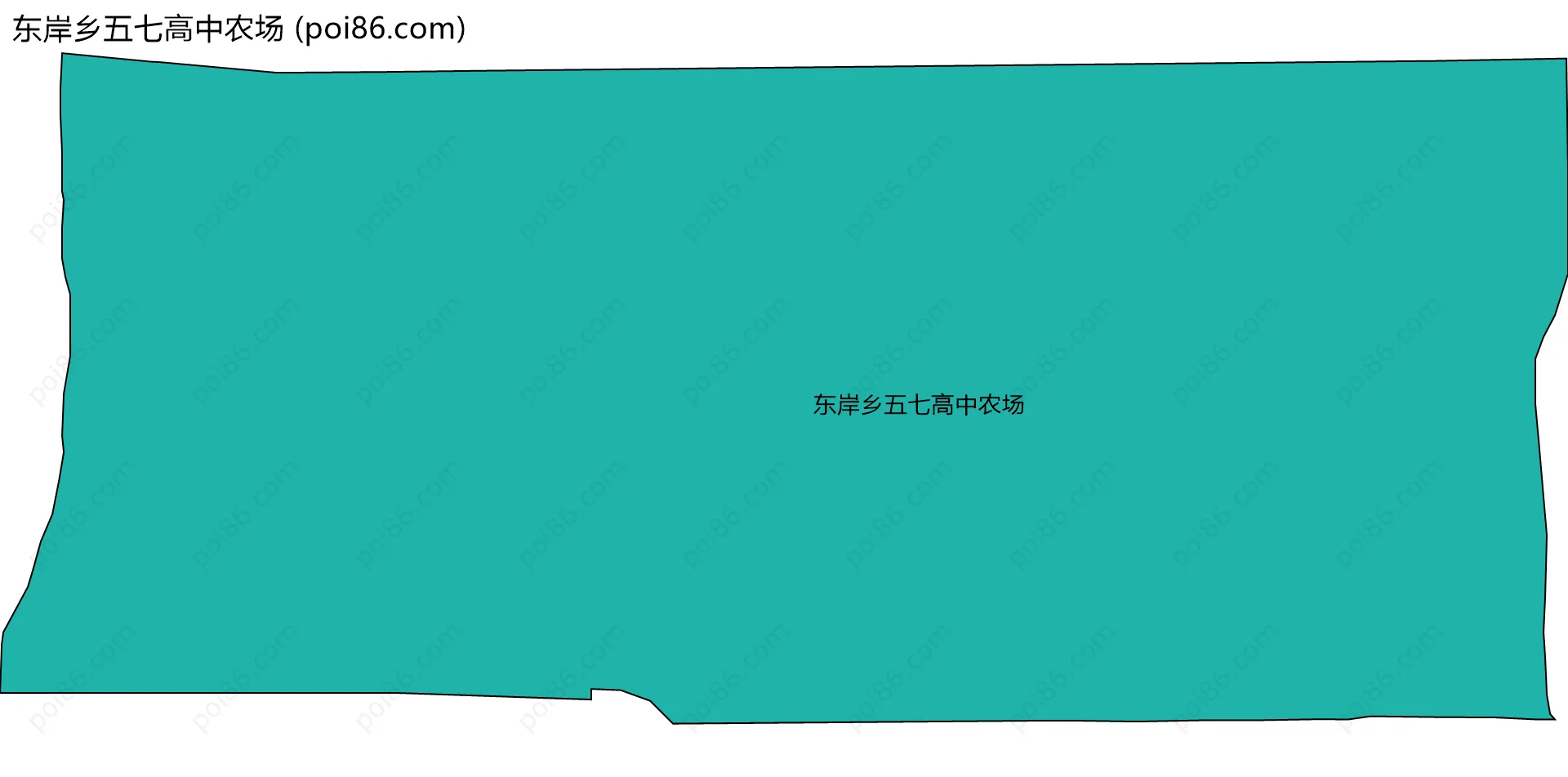 东岸乡五七高中农场边界地图
