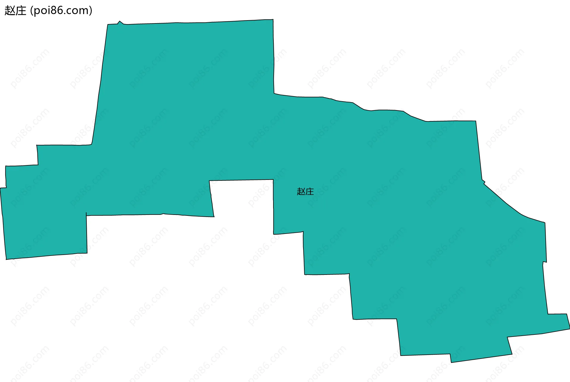 赵庄边界地图