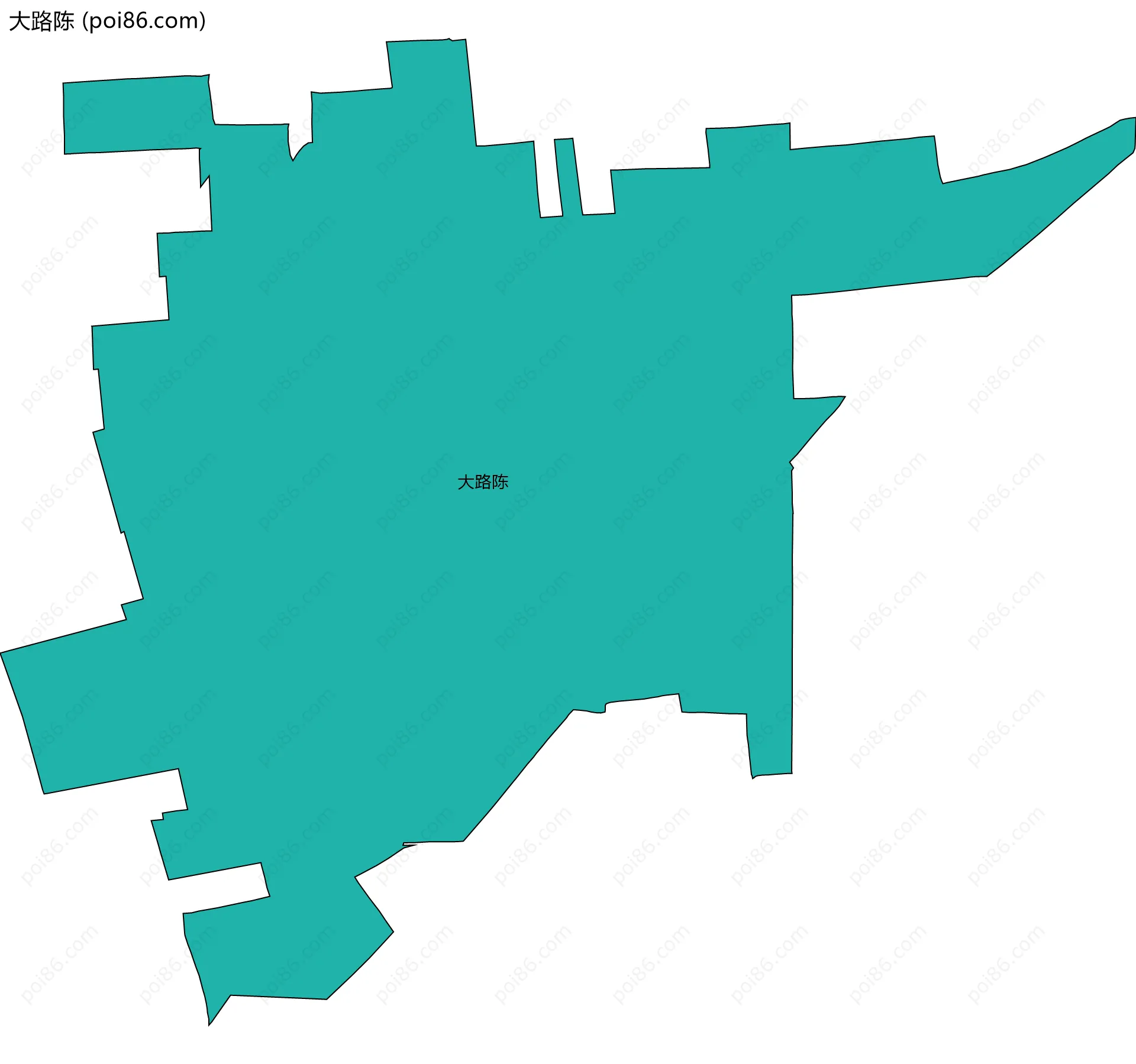 大路陈边界地图