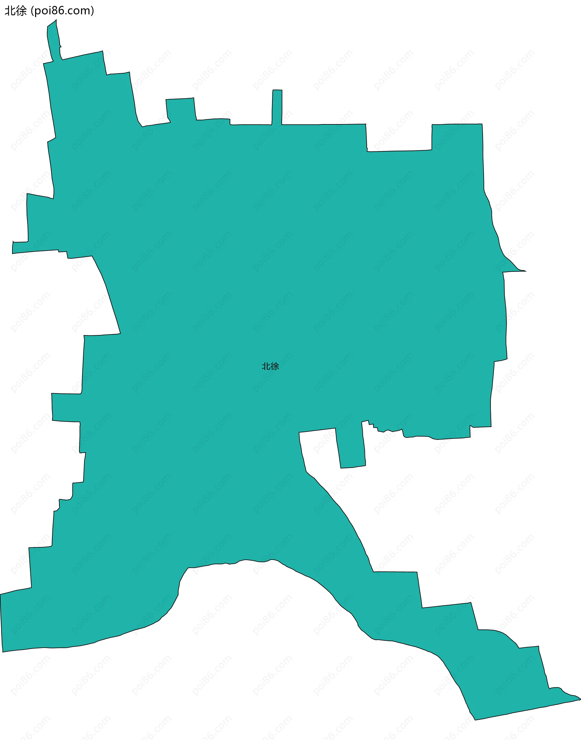北徐边界地图