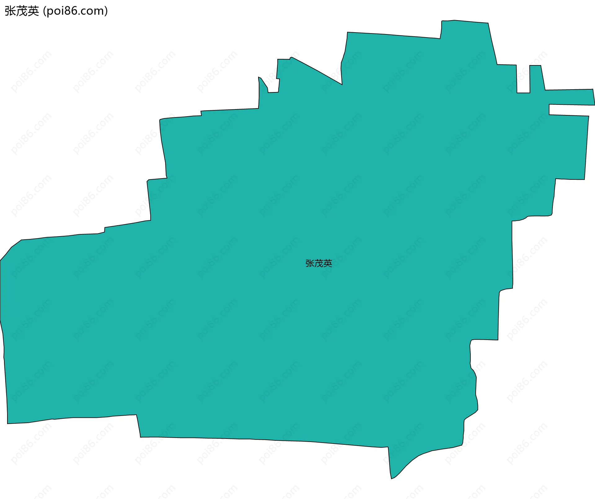 张茂英边界地图