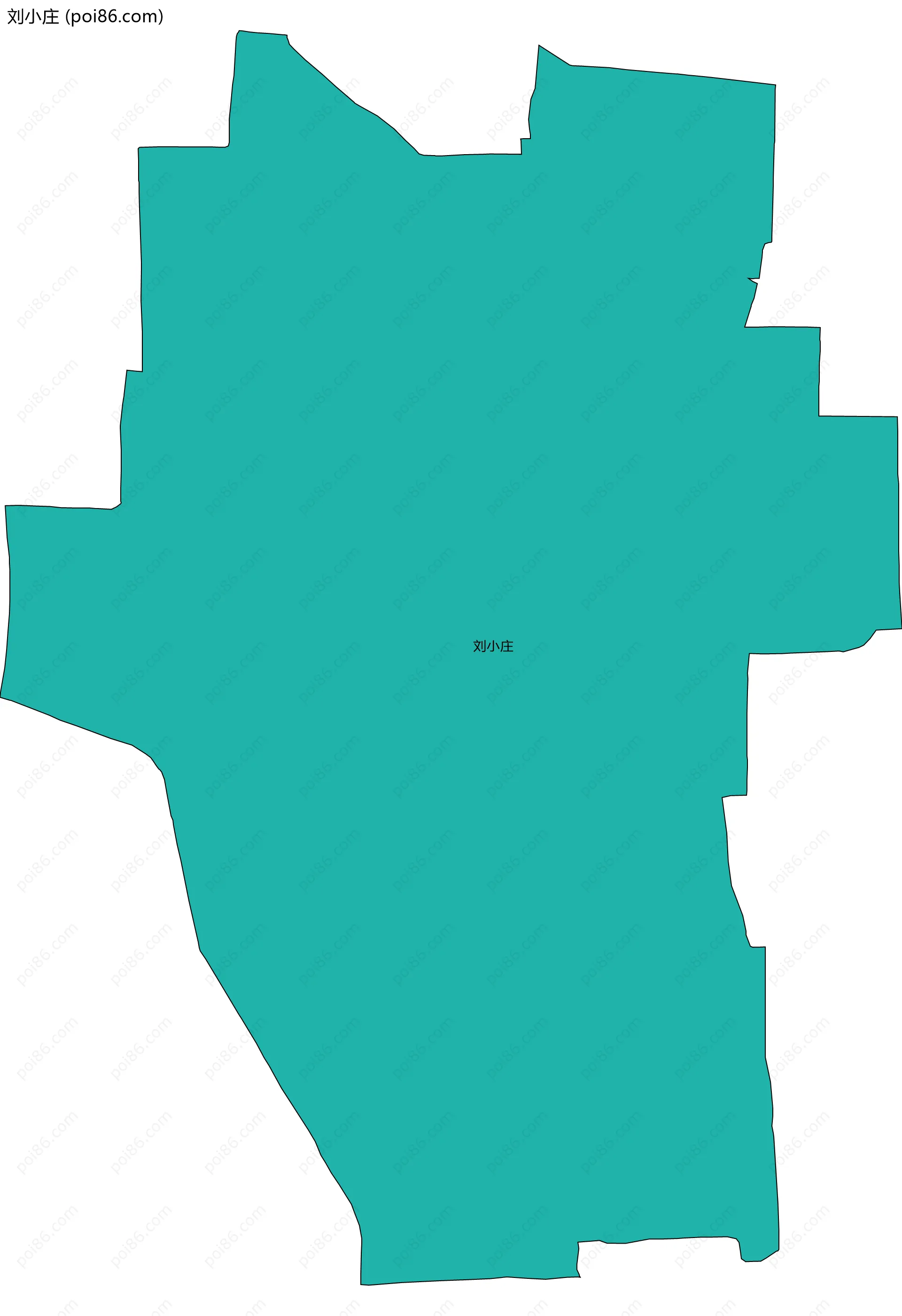 刘小庄边界地图