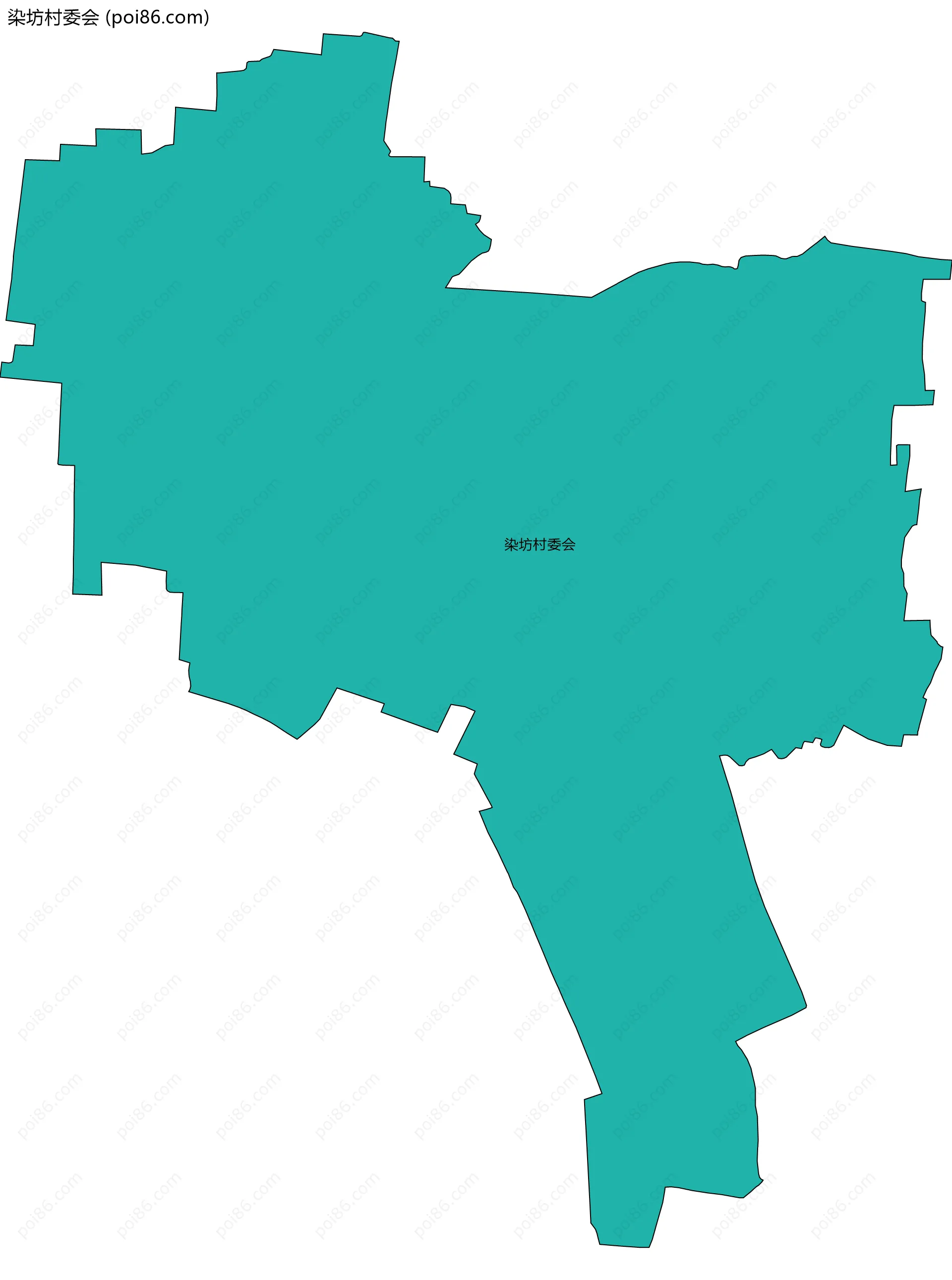 染坊村委会边界地图