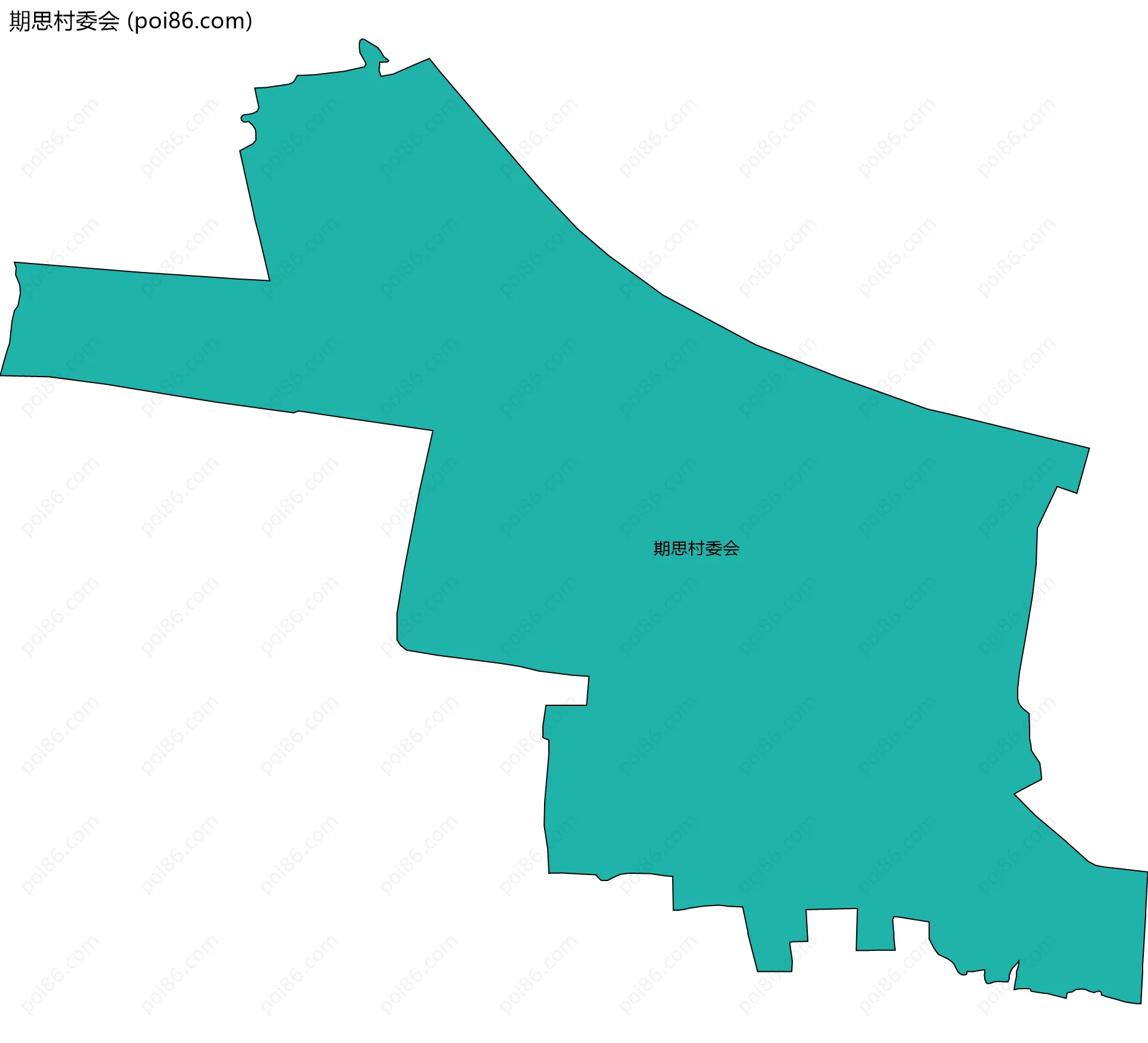 期思村委会边界地图