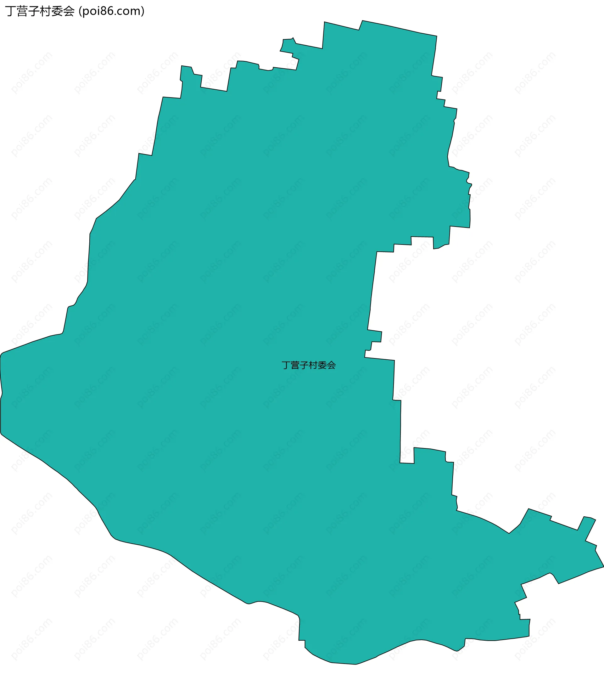 丁营子村委会边界地图