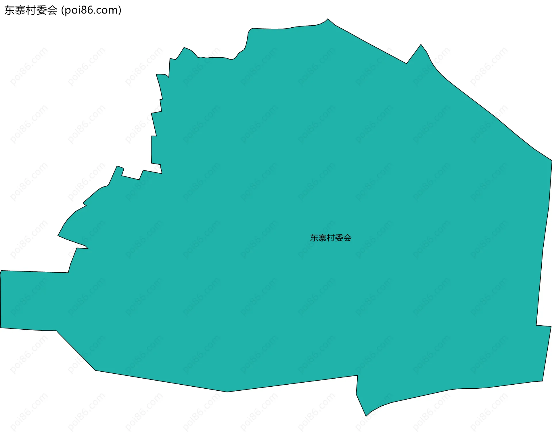 东寨村委会边界地图