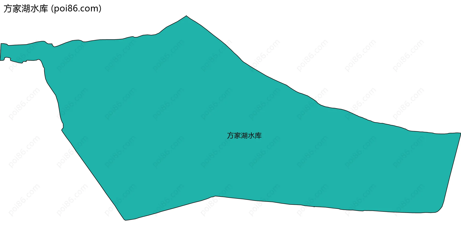 方家湖水库边界地图