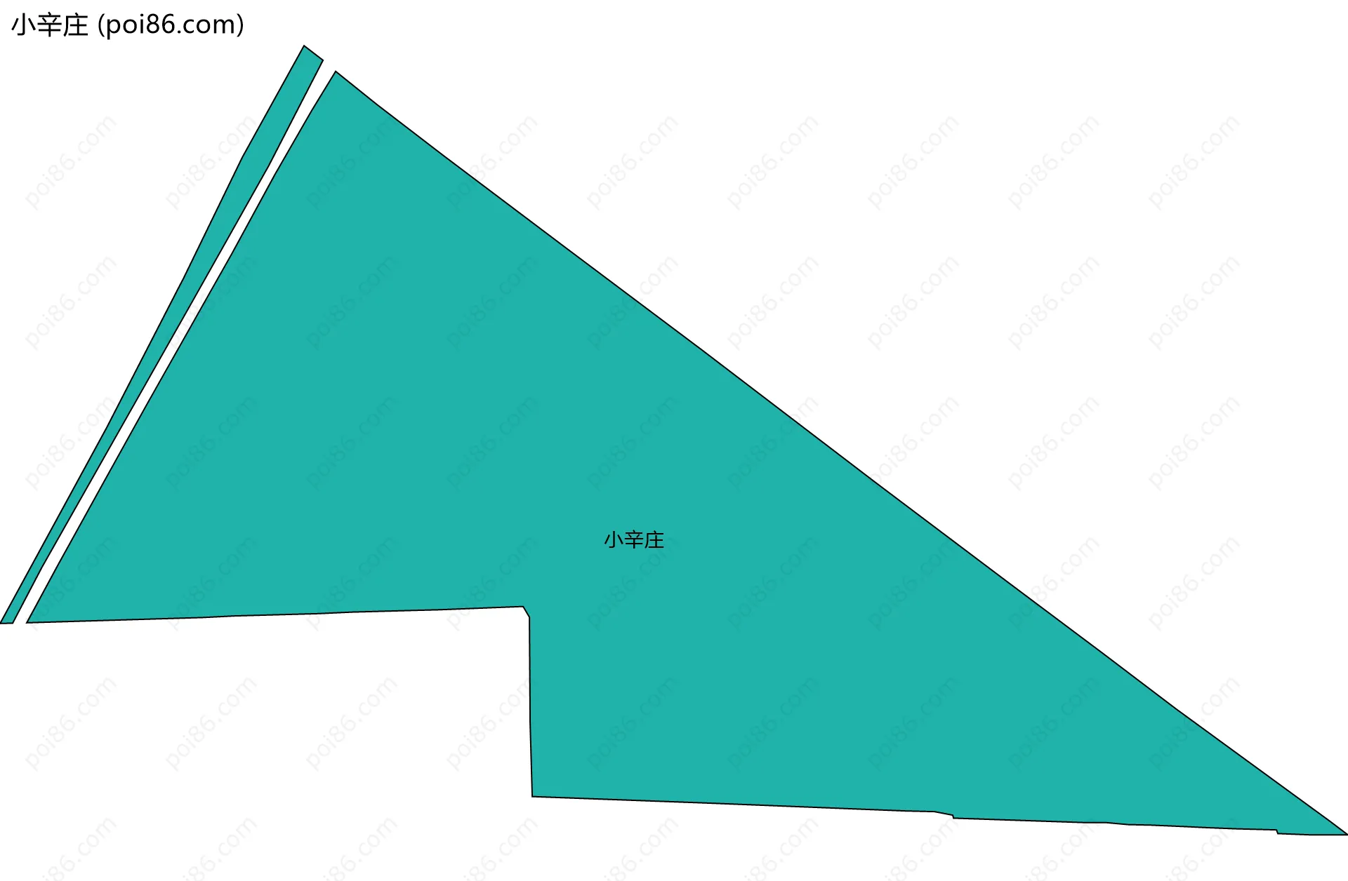 小辛庄边界地图
