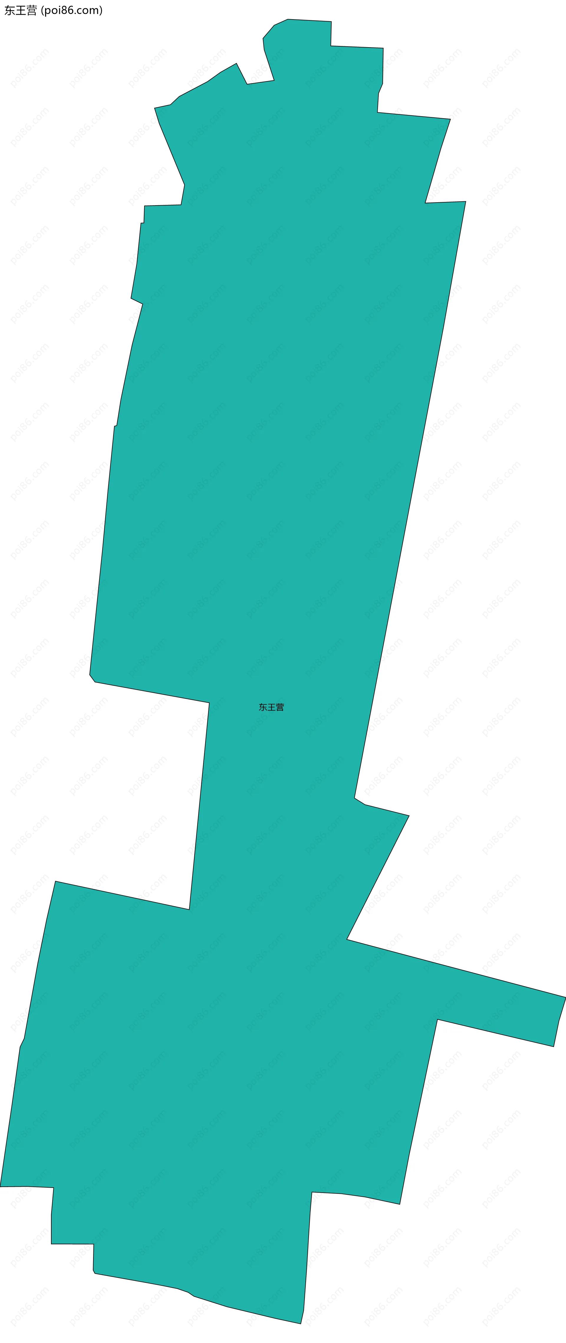 东王营边界地图