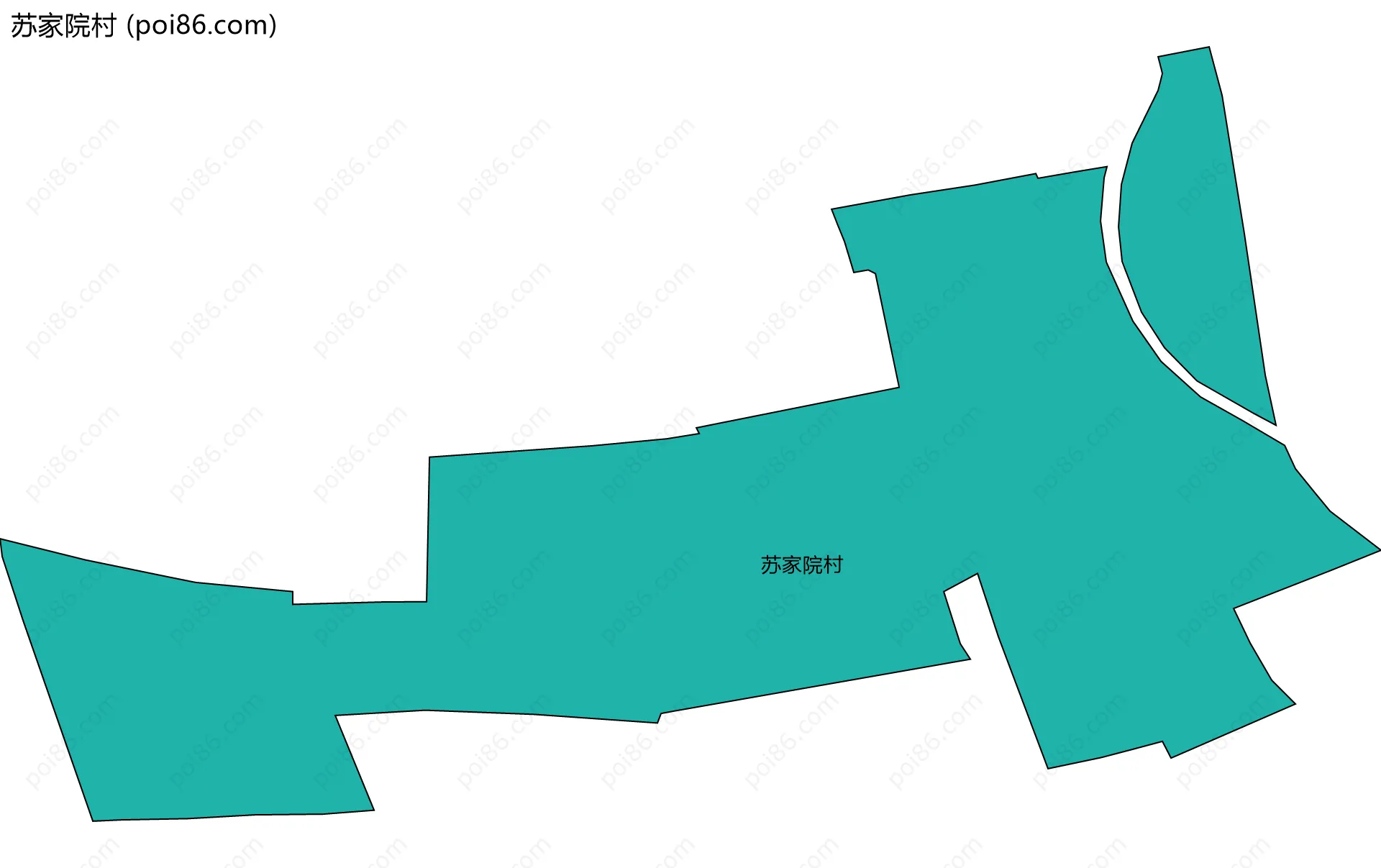 苏家院村边界地图