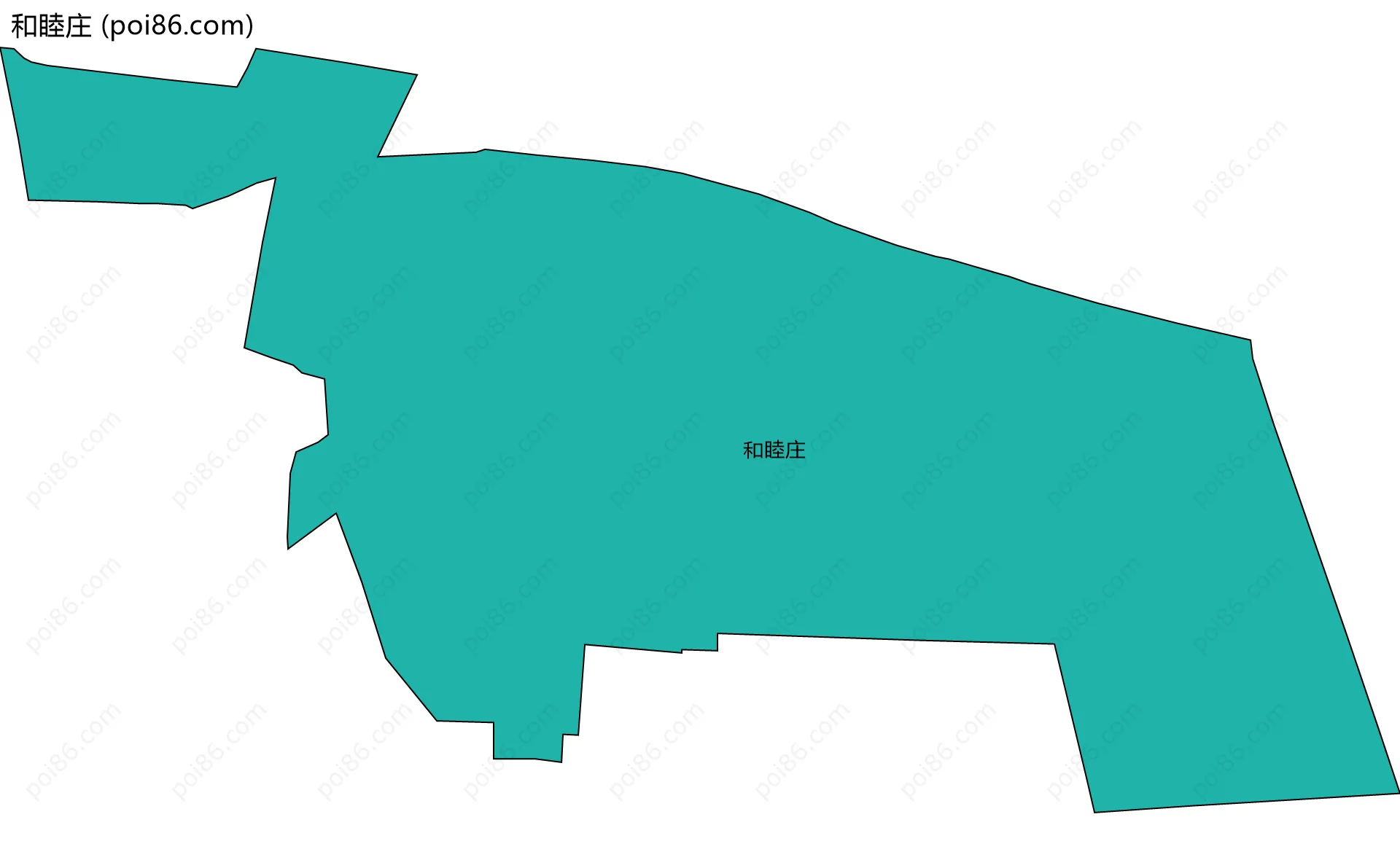 和睦庄边界地图