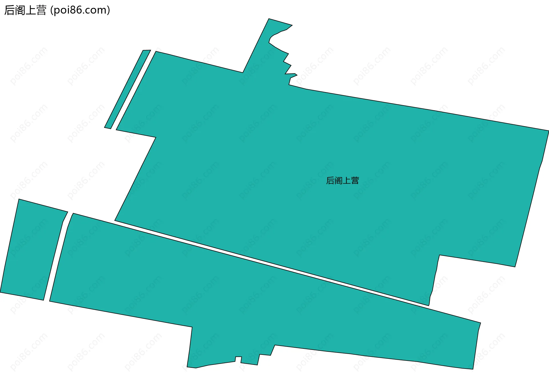 后阁上营边界地图