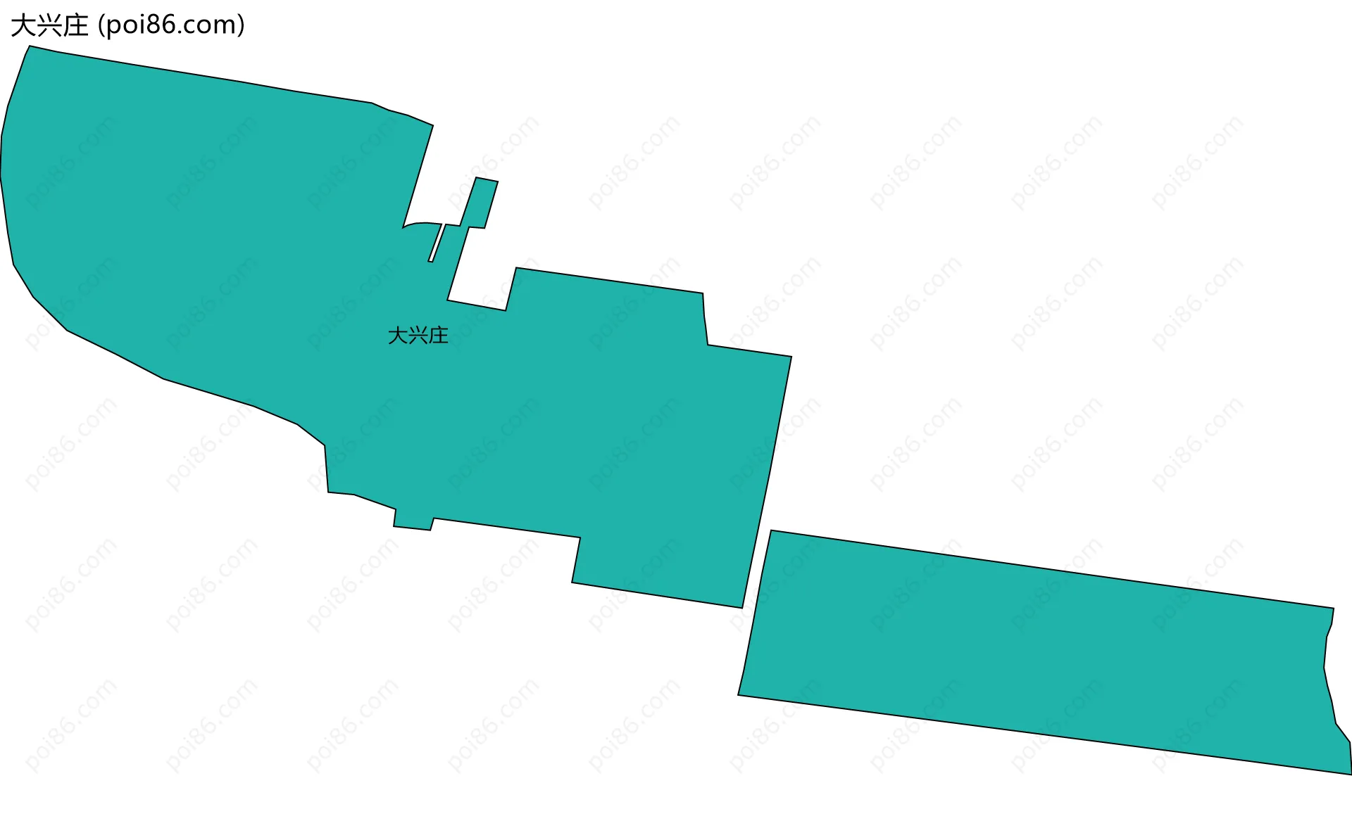 大兴庄边界地图